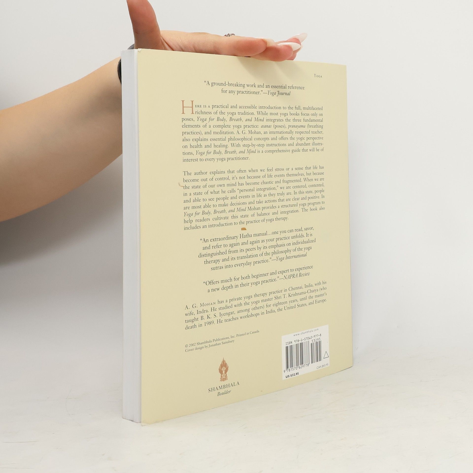 A.G. Mohan Yoga for Body, Breath, and Mind