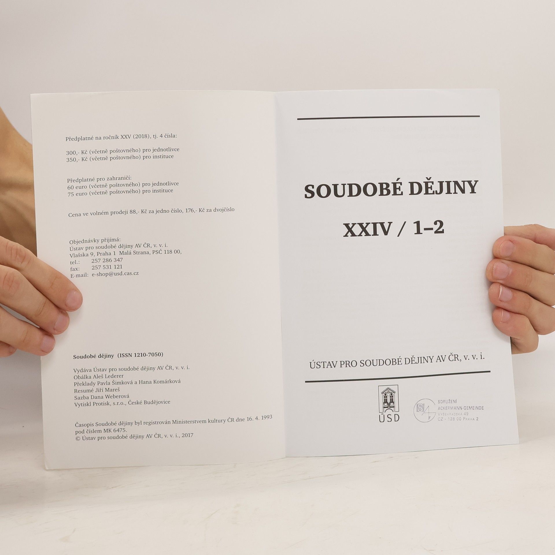 Kolektív autorov Soudobé dějiny XXIV/1-2