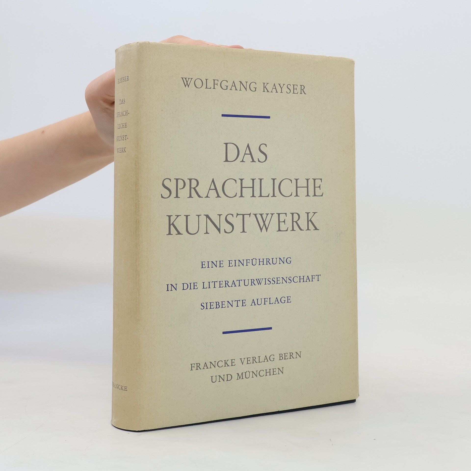 Wolfgang Kaiser Das sprachliche Kunstwerk