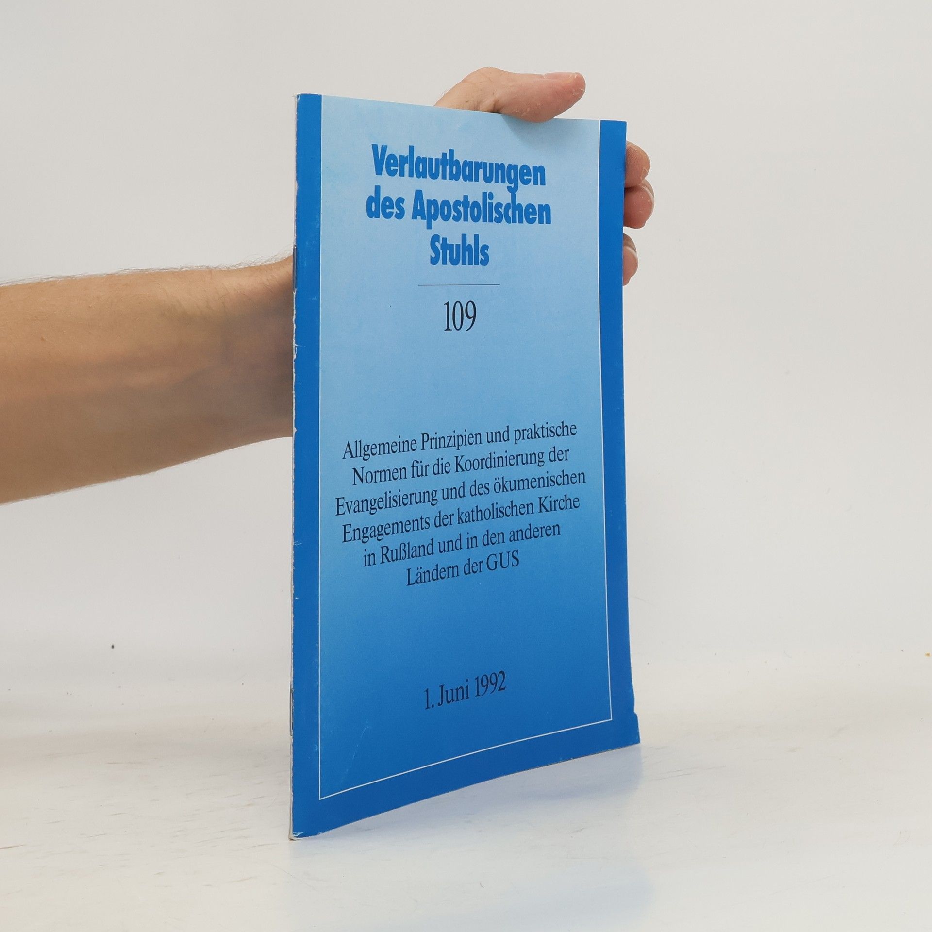 Collectif d'auteurs Verlautbarungen des Apostolischen Stuhls 109