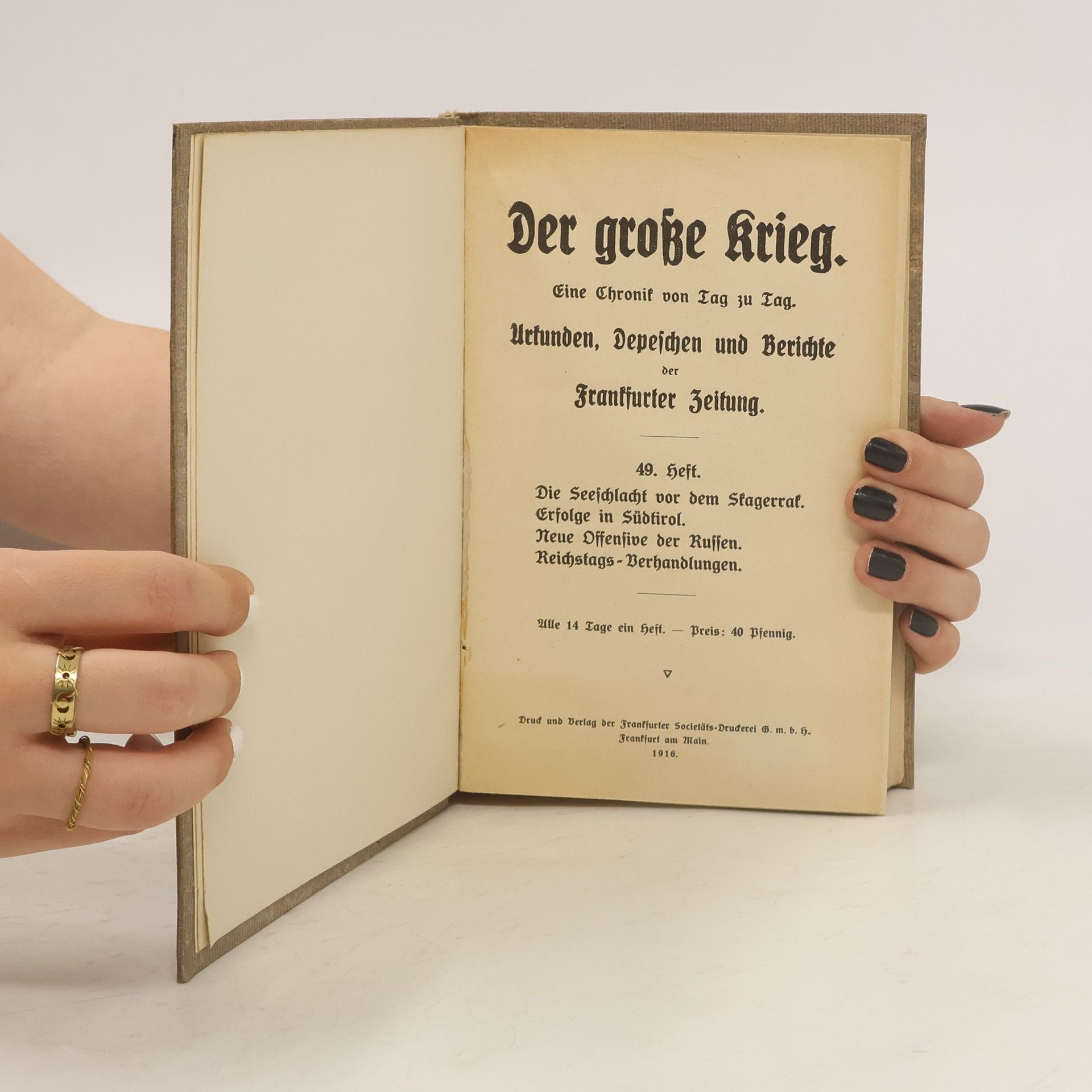 Autorenkollektiv Der Große Krieg 9. 1914-1916