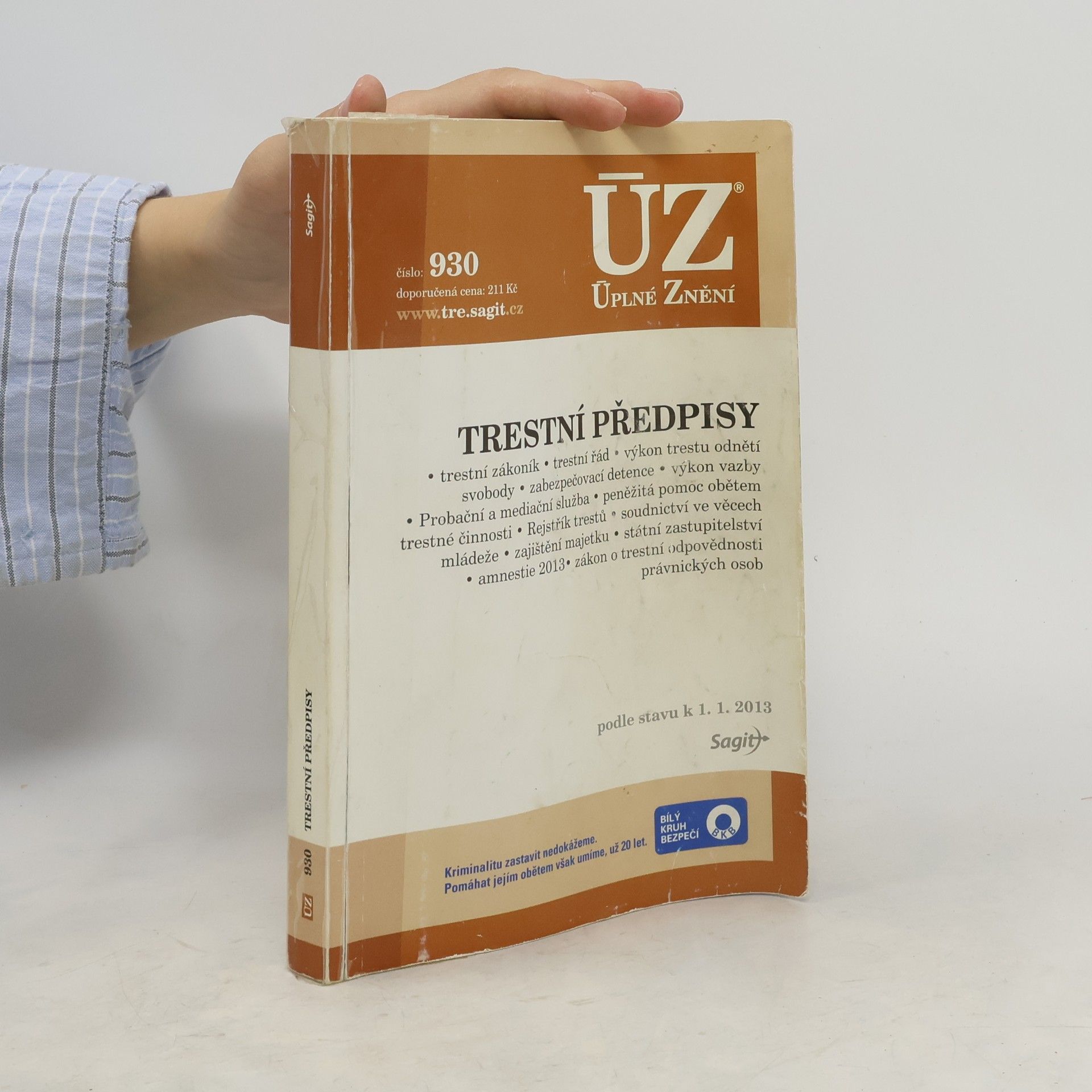 Česko ÚZ 930: Trestní předpisy