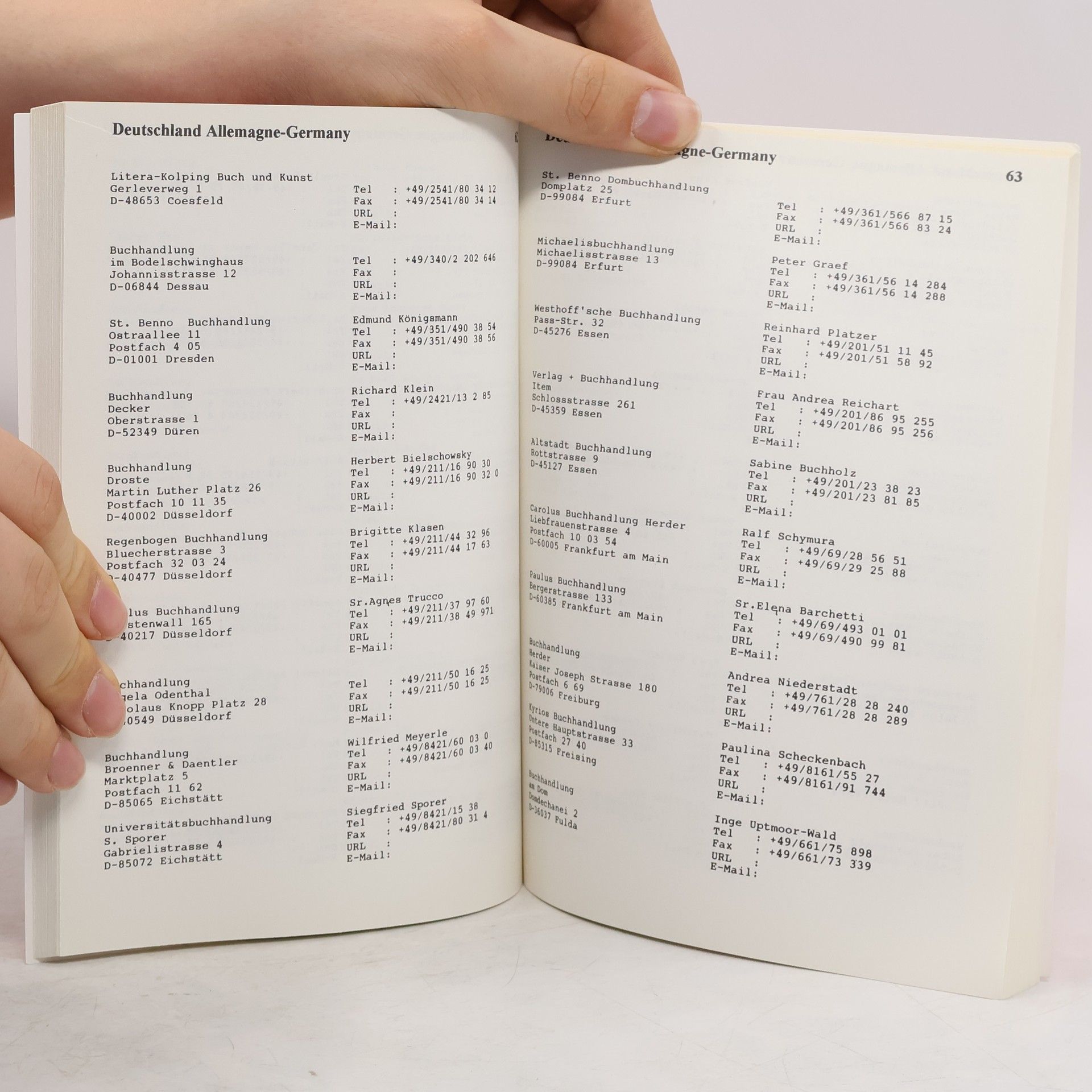 kolektiv Adressbuch, Annuaire, Directory