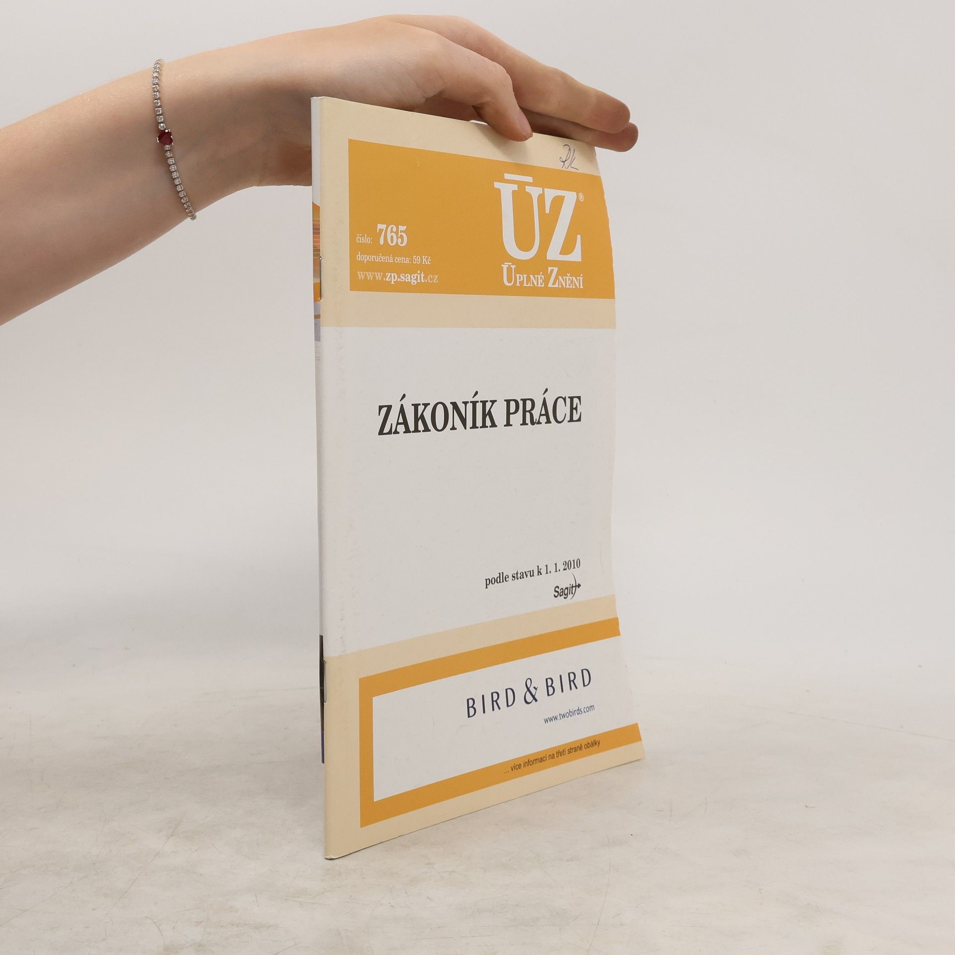 Česko ÚZ 765: Zákoník práce : podle stavu k 1.1.2010