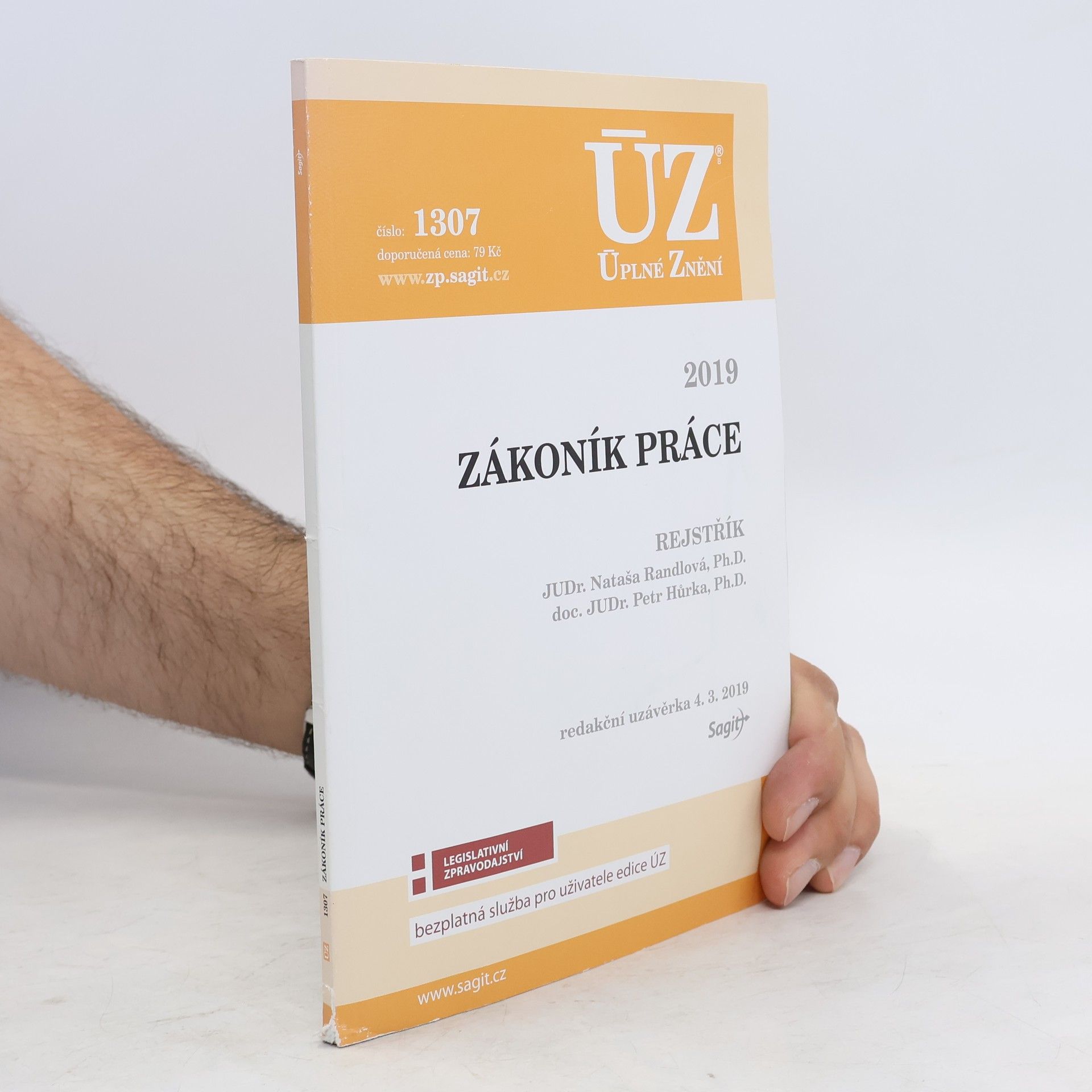 Nataša Randlová Zákoník práce 2019 : rejstřík