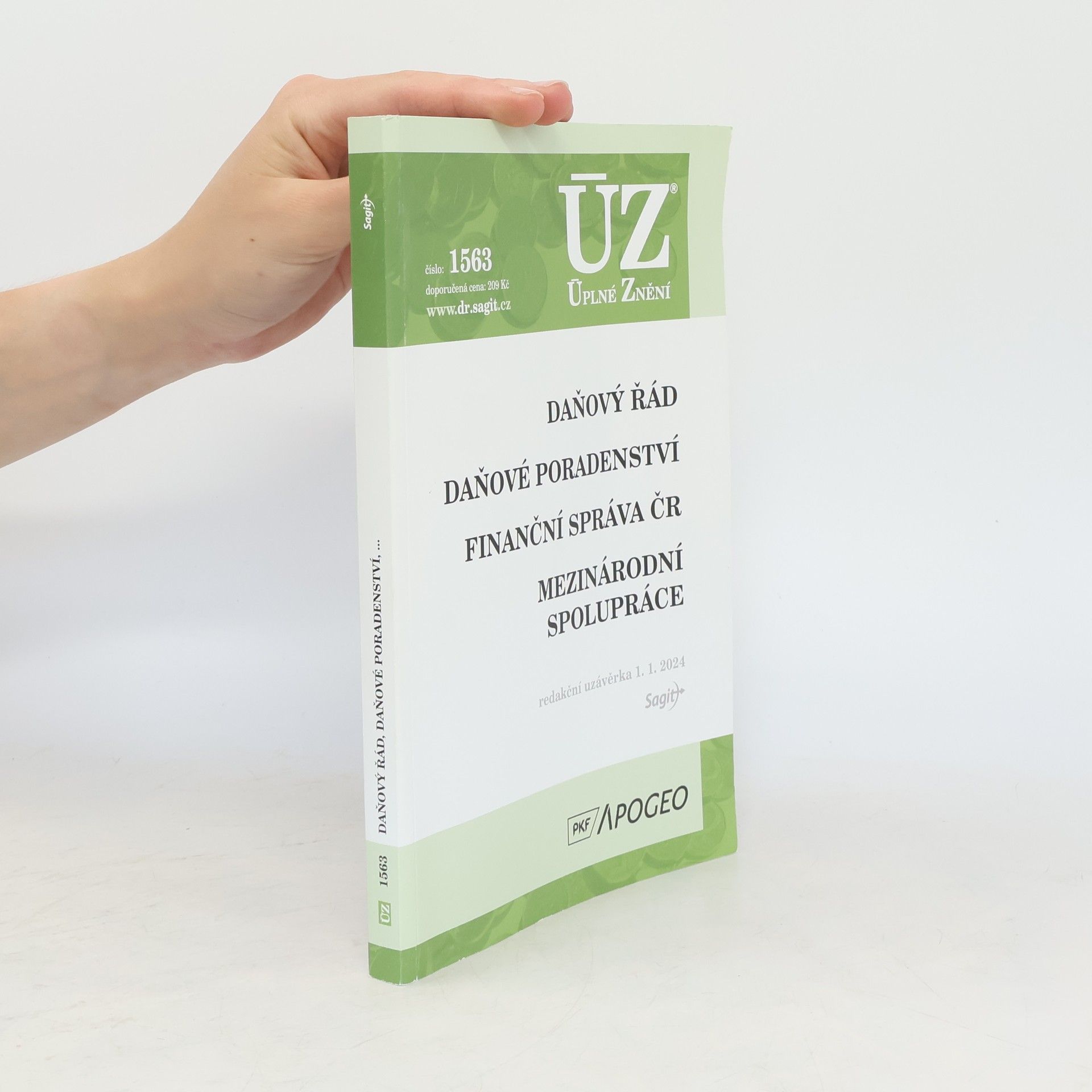 Česko Úplné znění č. 1563. Daňový řád