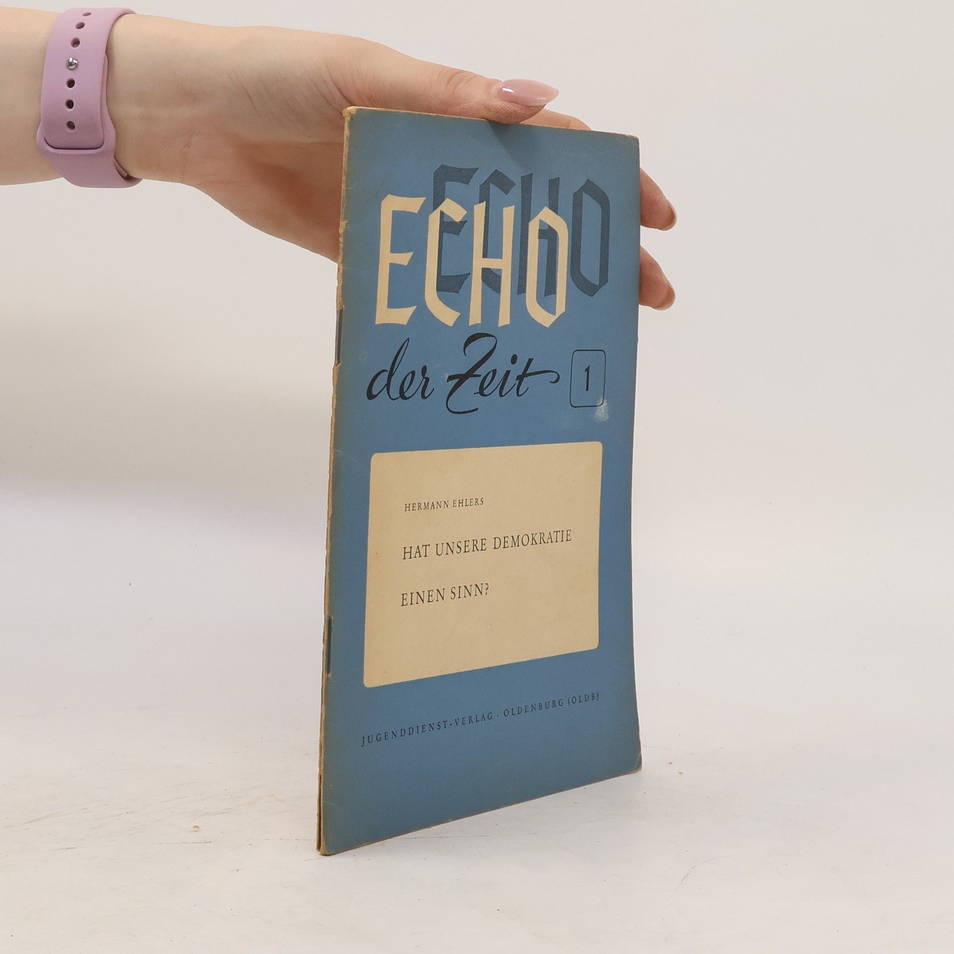 Hermann Ehlers Echo der Zeit 1
