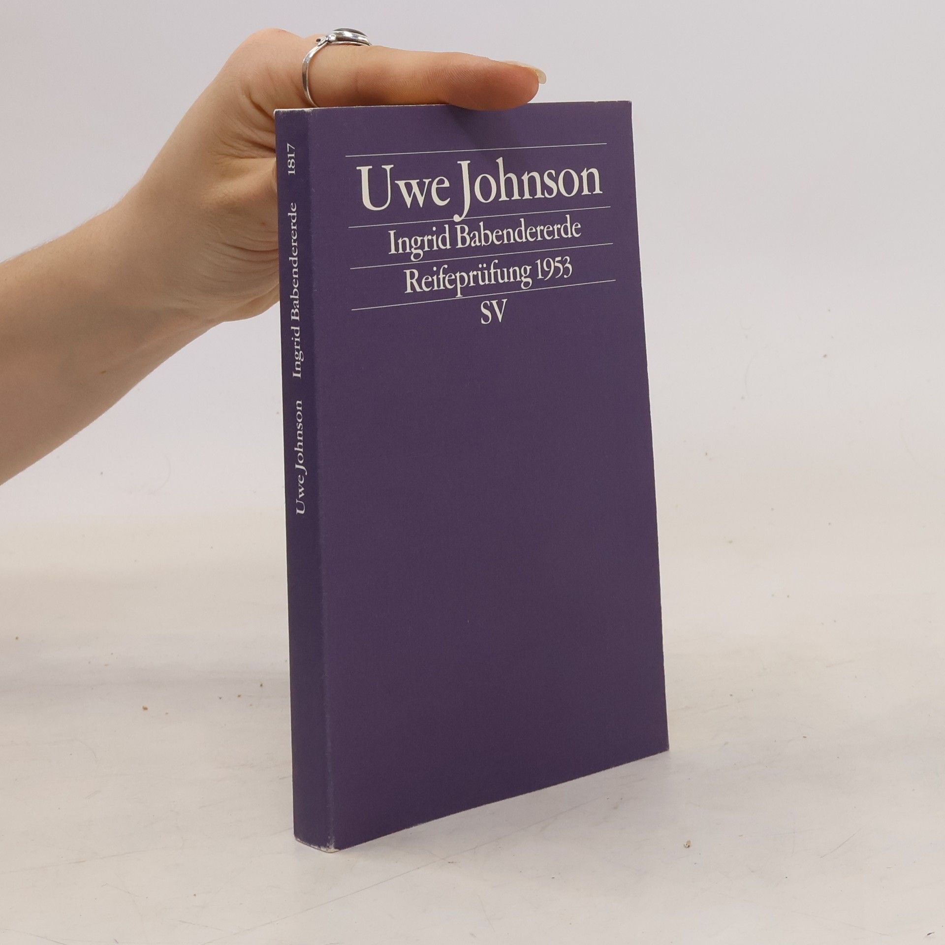 Uwe Johnson Ingrid Babendererde