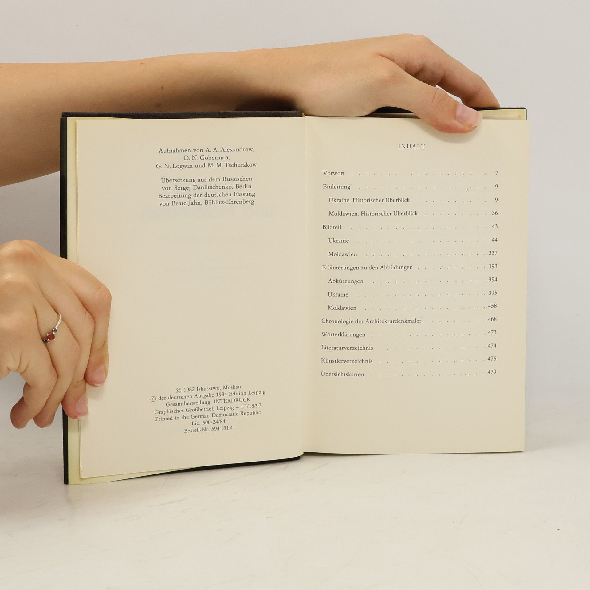 Autorenkollektiv Kunstdenkmäler in der Sowjetunion Ukraine und Moldawien Ein Bildhandbuch