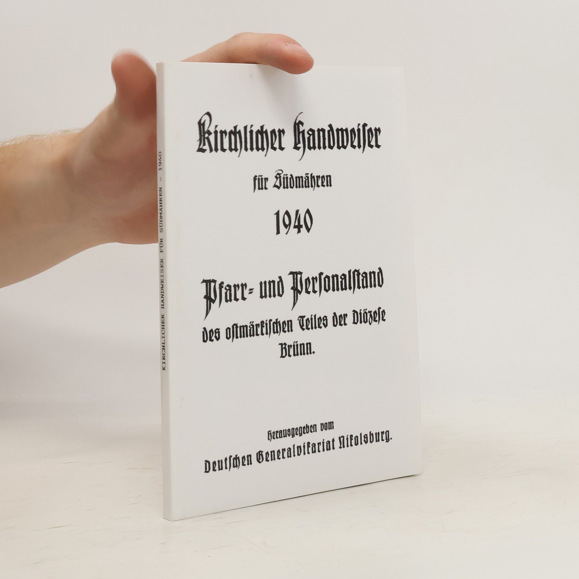 Autorenkollektiv Kirchlicher Handweiser für Südmähren 1940