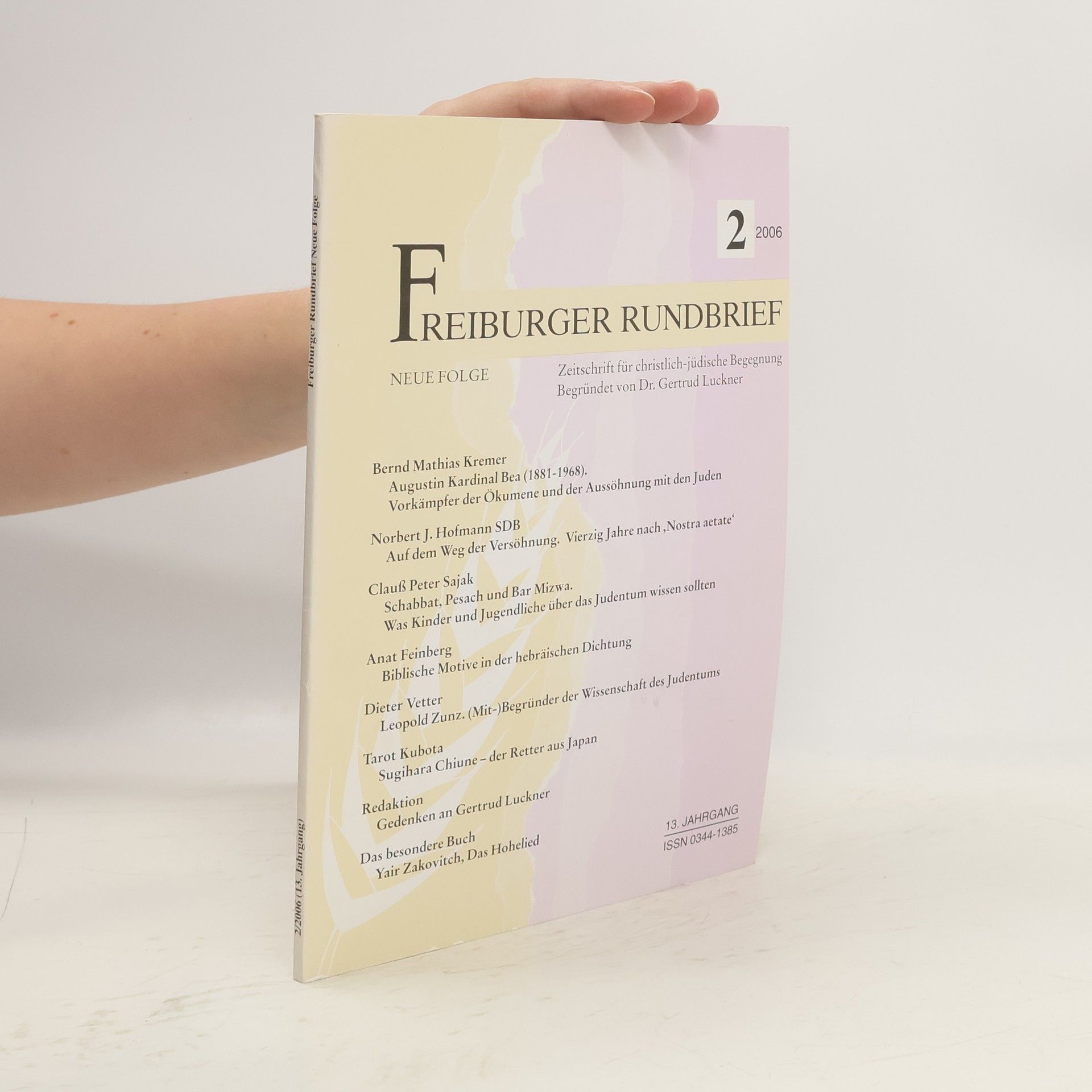 Gertrud Luckner Freiburger Rundbrief 2/2006