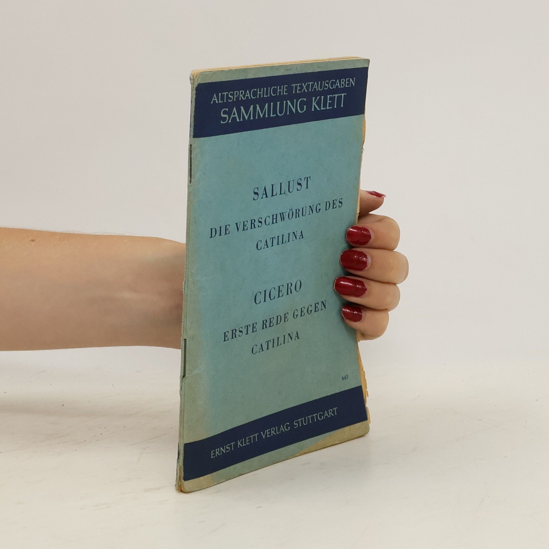 M. Tulius Cicero Sallust die Verschwörung des Catilina