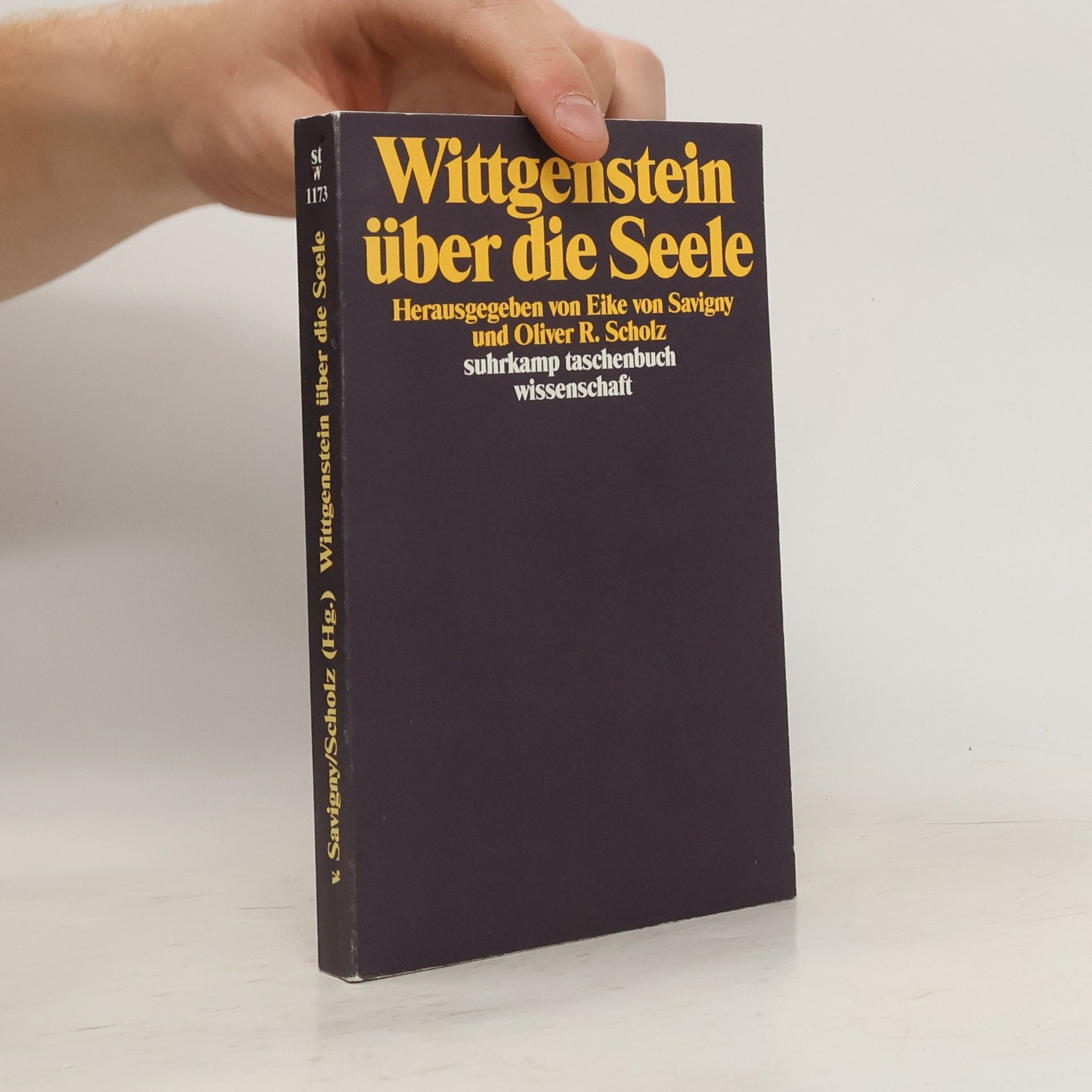 Eike von Savigny Wittgenstein über die Seele