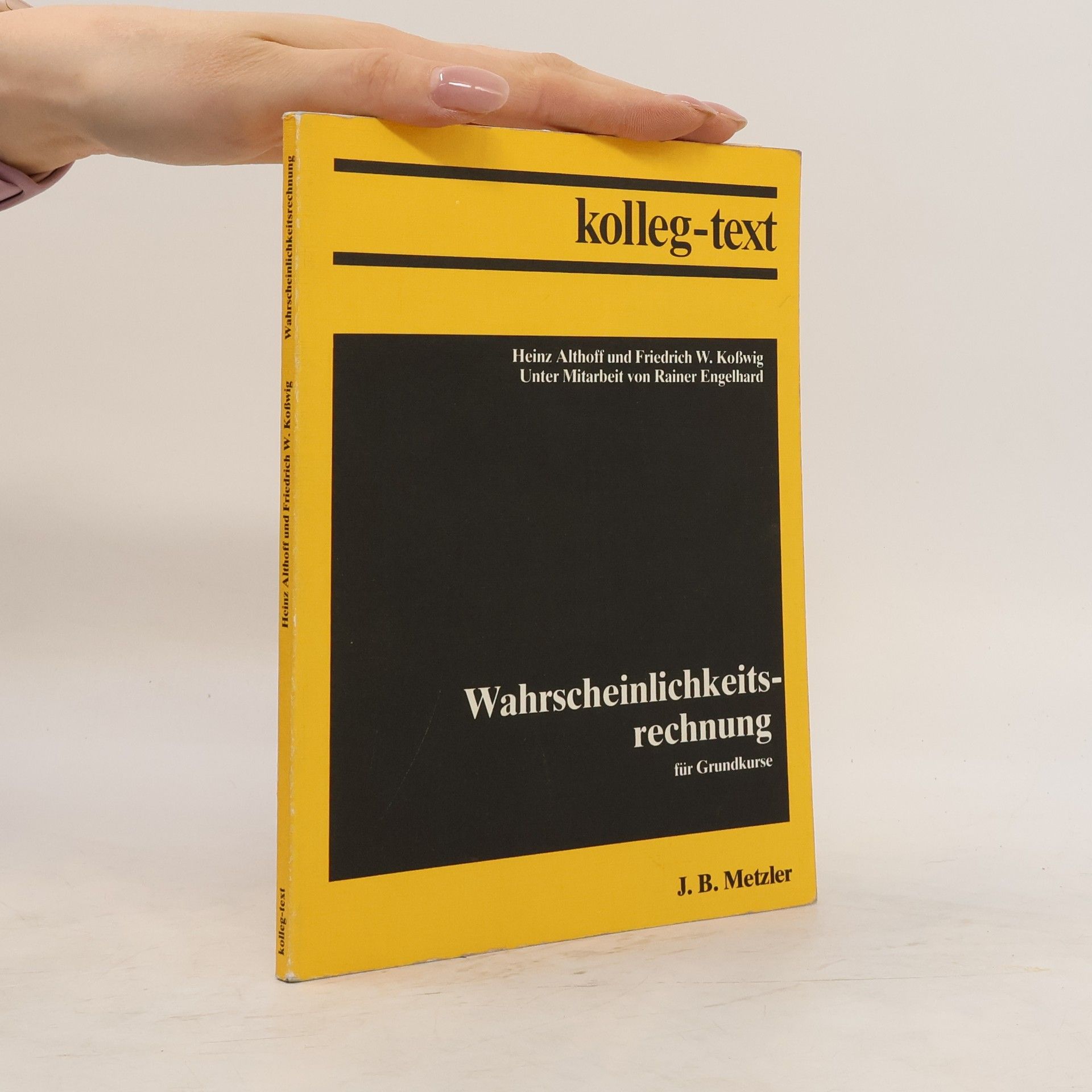 Autorenkollektiv Wahrscheinlichkeitsrechnung