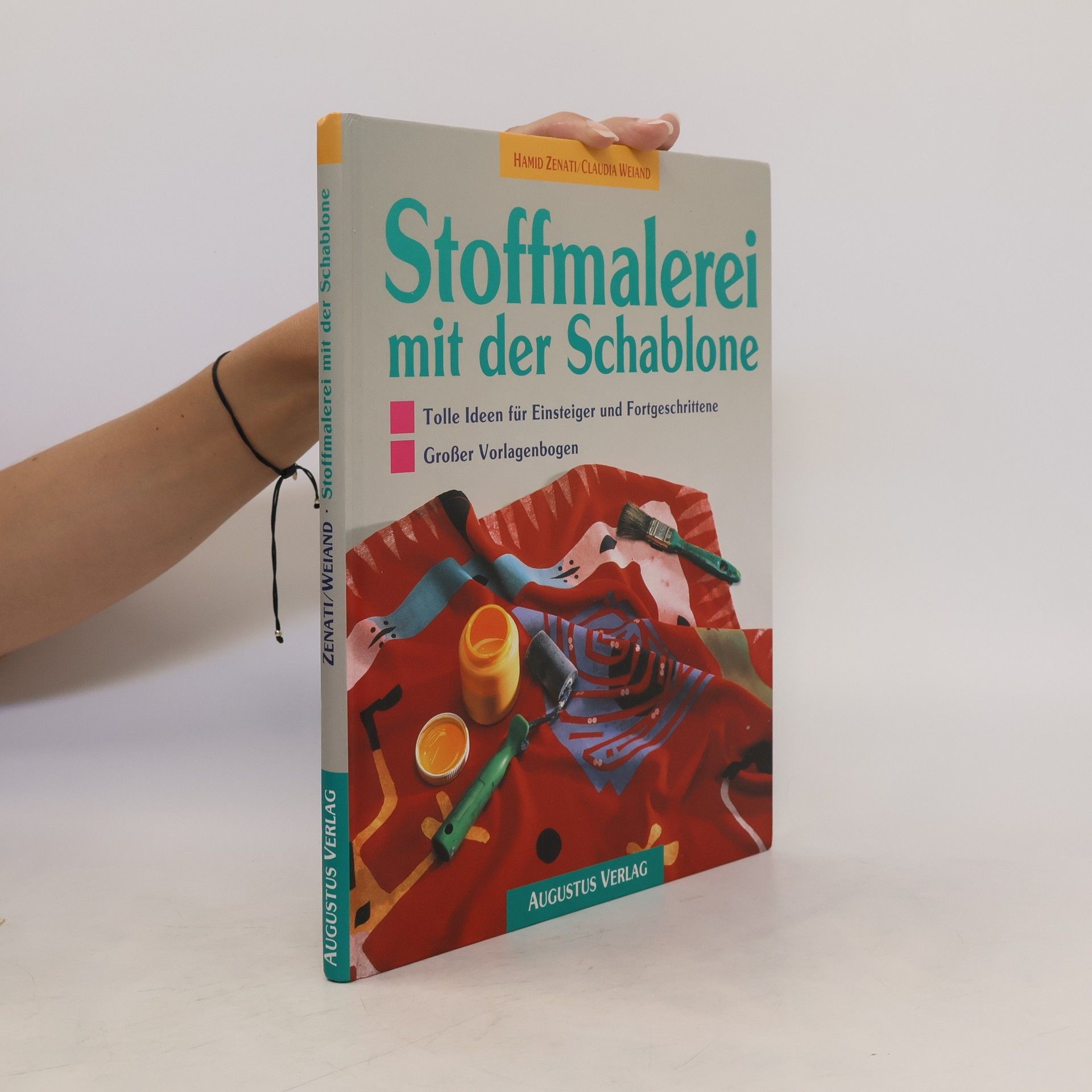 Hamid Zenati Stoffmalerei mit der Schablone