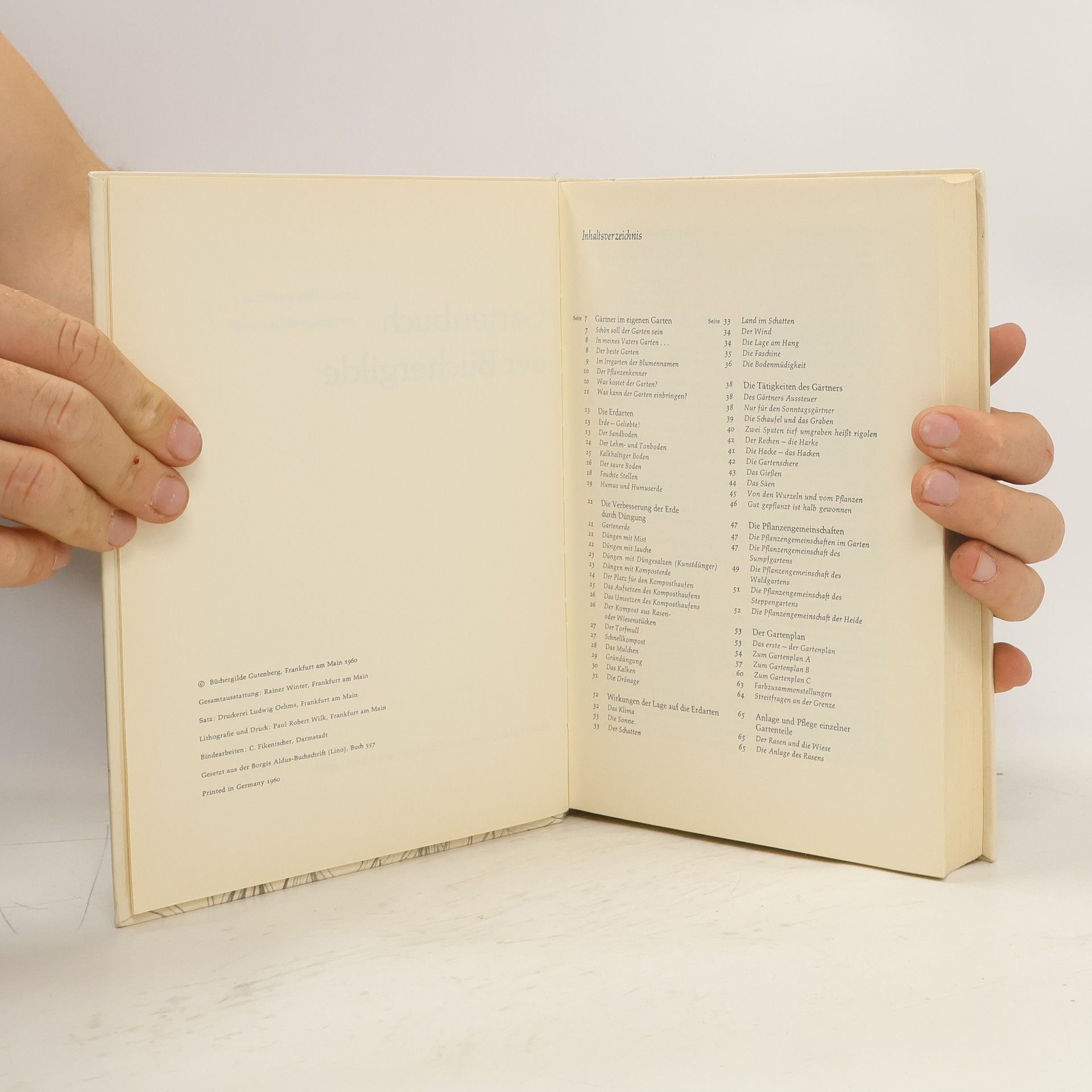 Irmgard Zacharias Garten buch der Bücher gilde