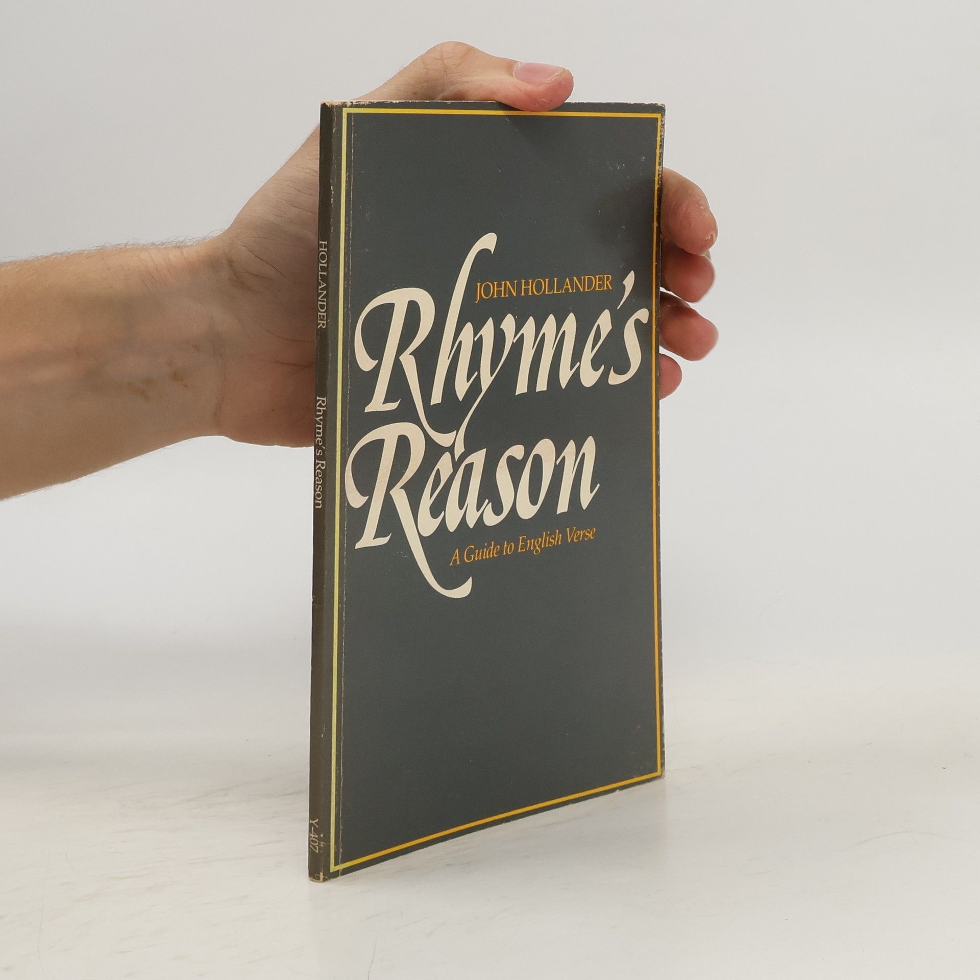 John Hollander Rhyme's Reason