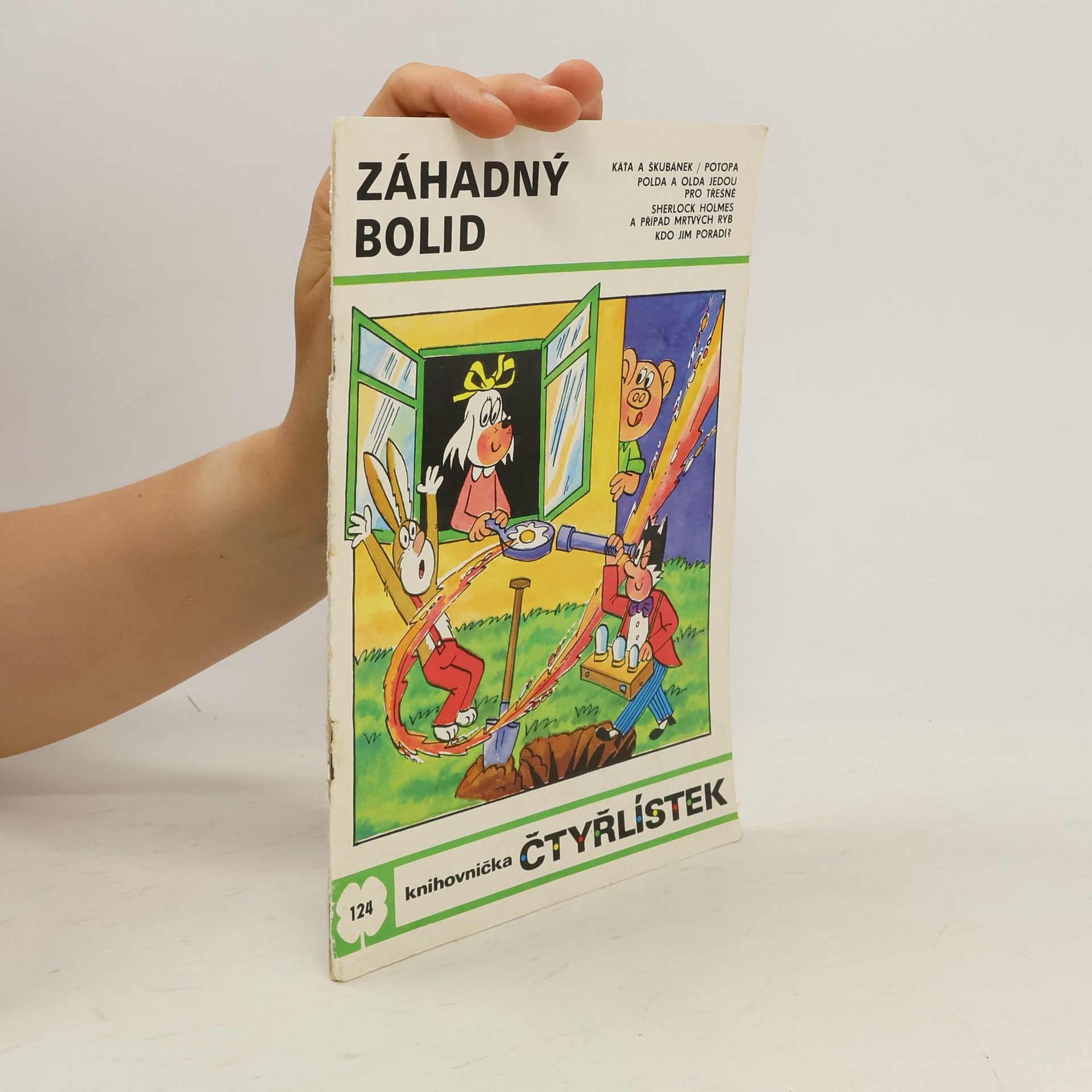 Jaroslav Němeček Čtyřlístek 124. Záhadný bolid