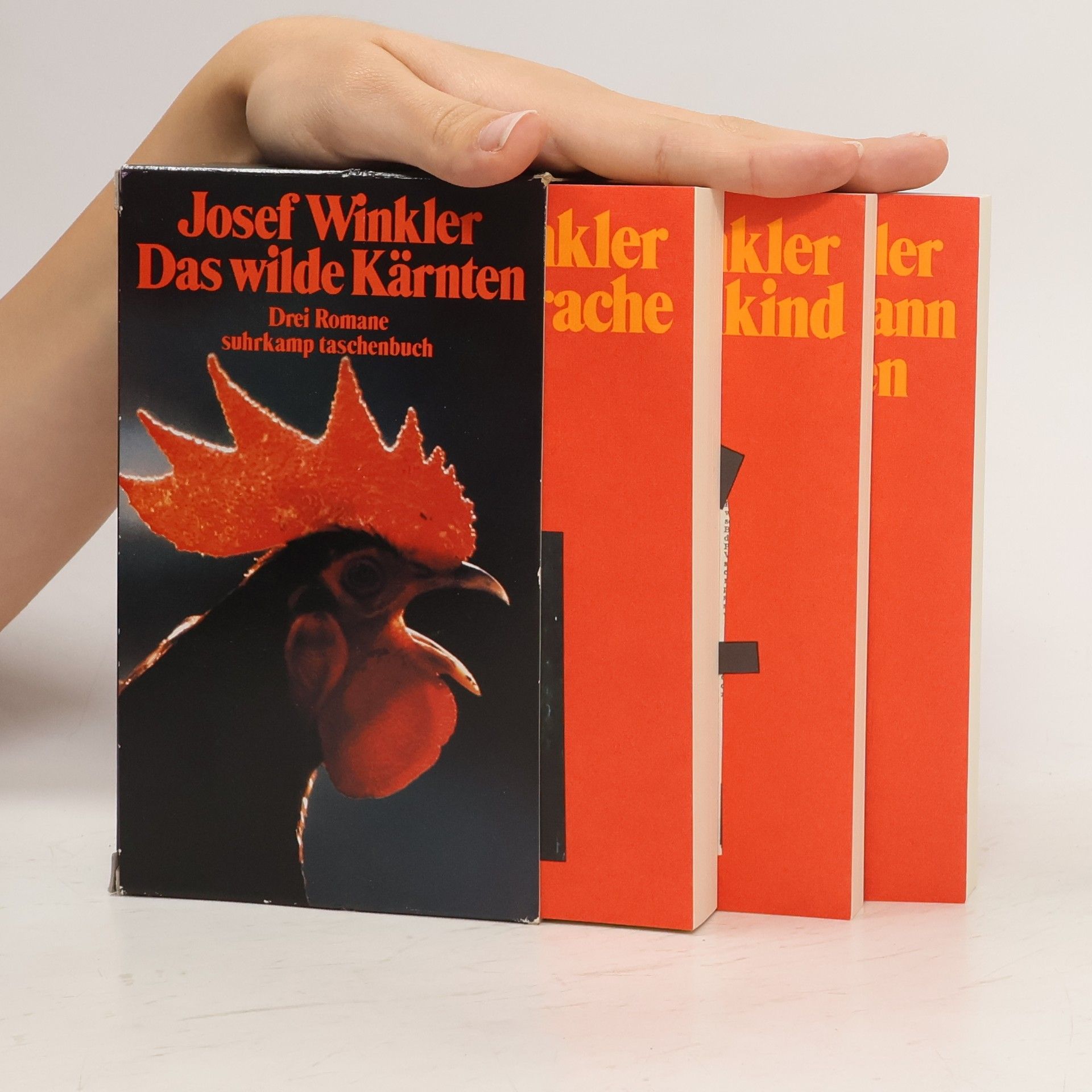 Josef Winkler Das wilde Kärnten, in 3 Bdn.. Drei Romane