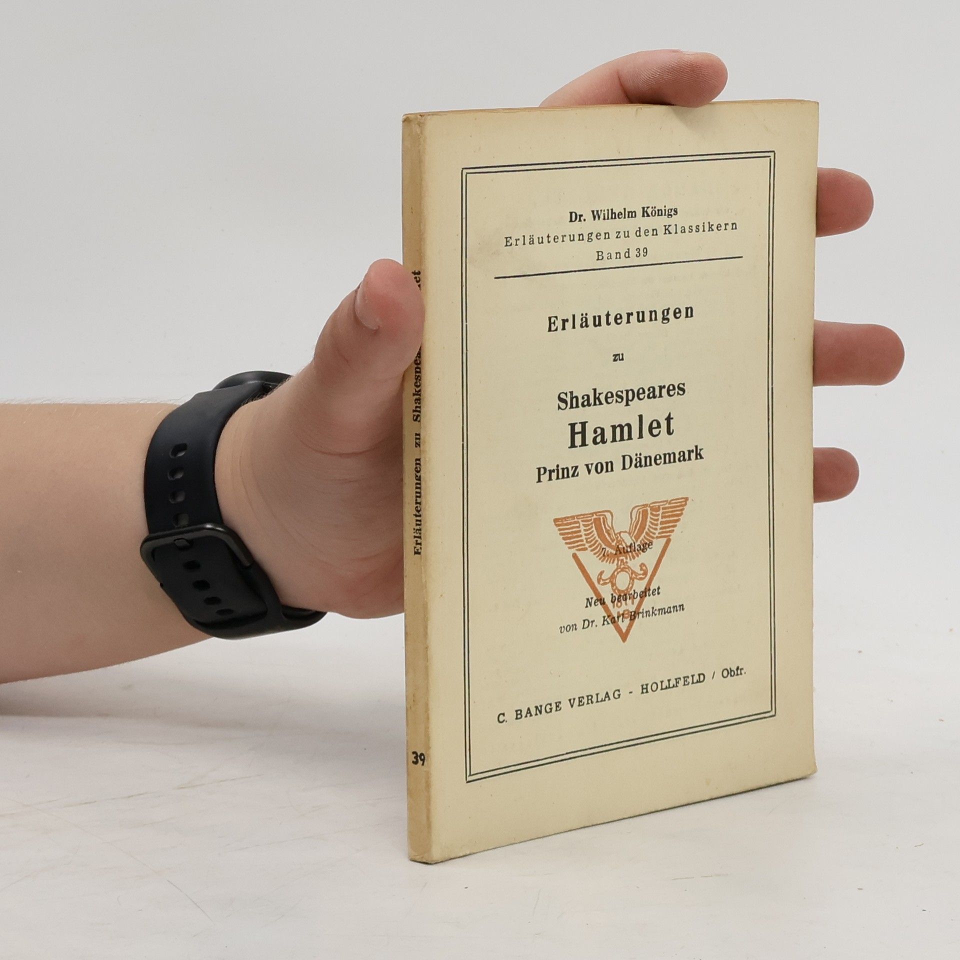 Wilhelm König Erläuterungen zu Shakespeares Hamlet, Prinz von Dänemark