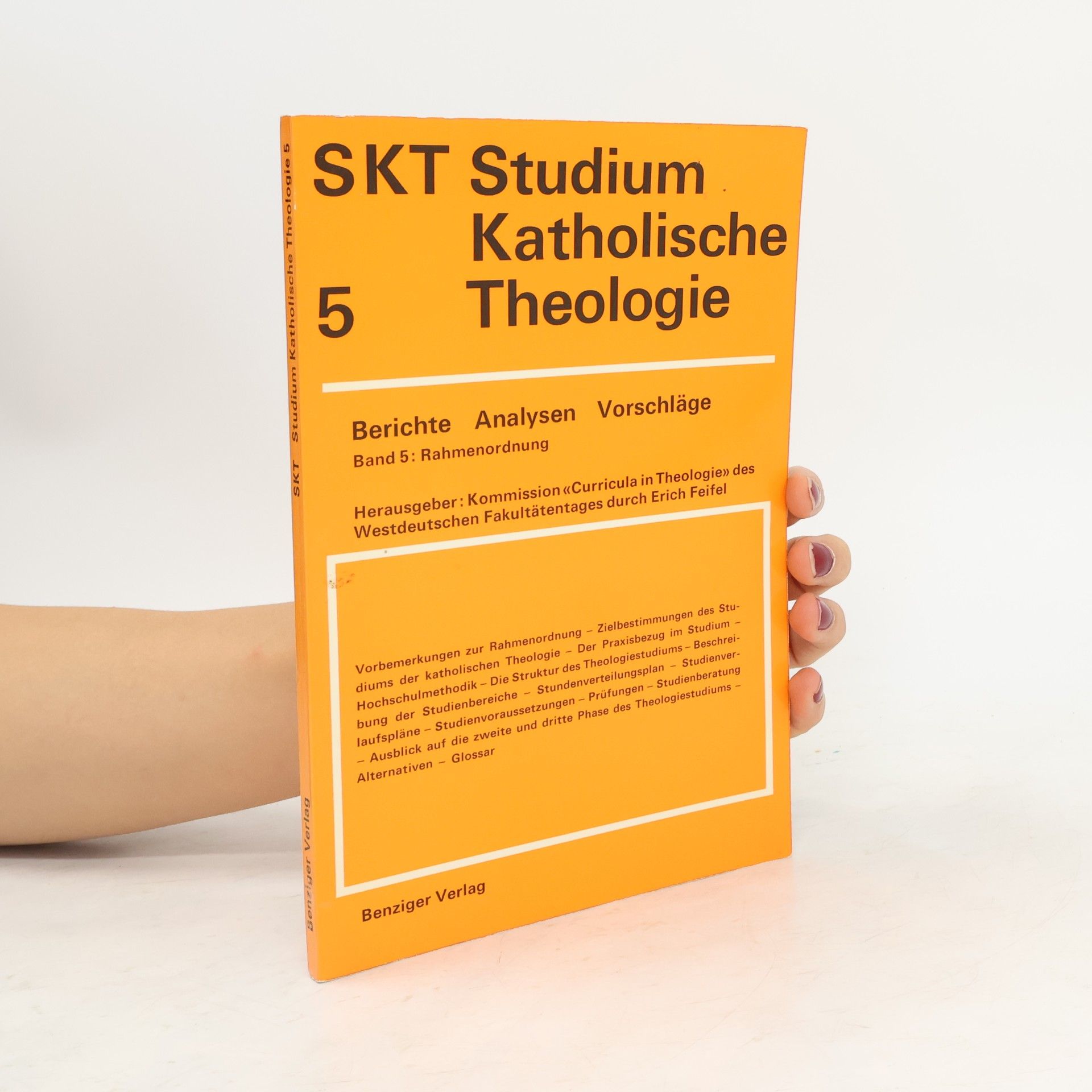 Erich Feifel Studium Katholische Theologie 5