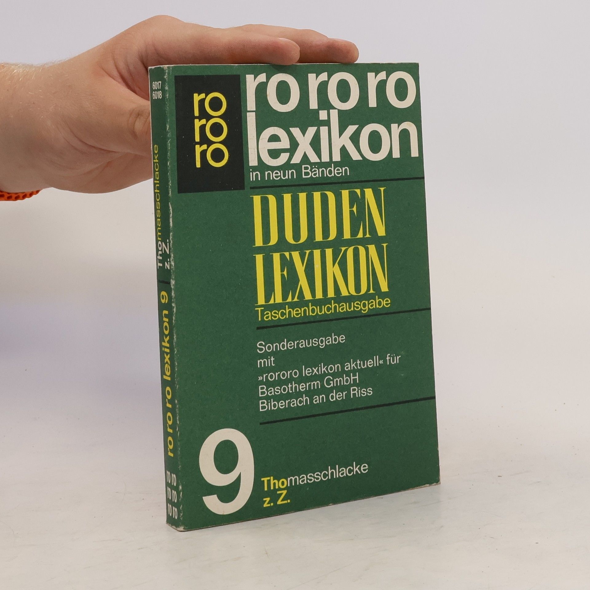 Collectif d'auteurs Duden Lexikon 9 z.Z. Thomasschlacke