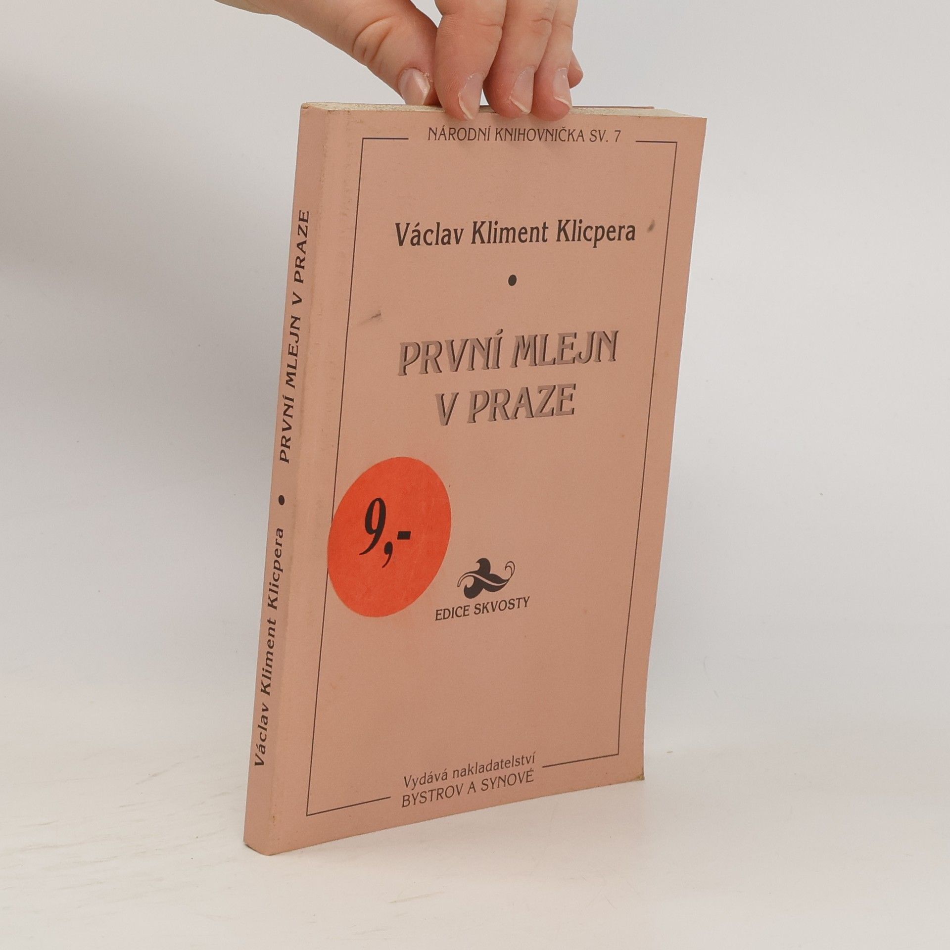 Václav Kliment Klicpera První mlejn v Praze