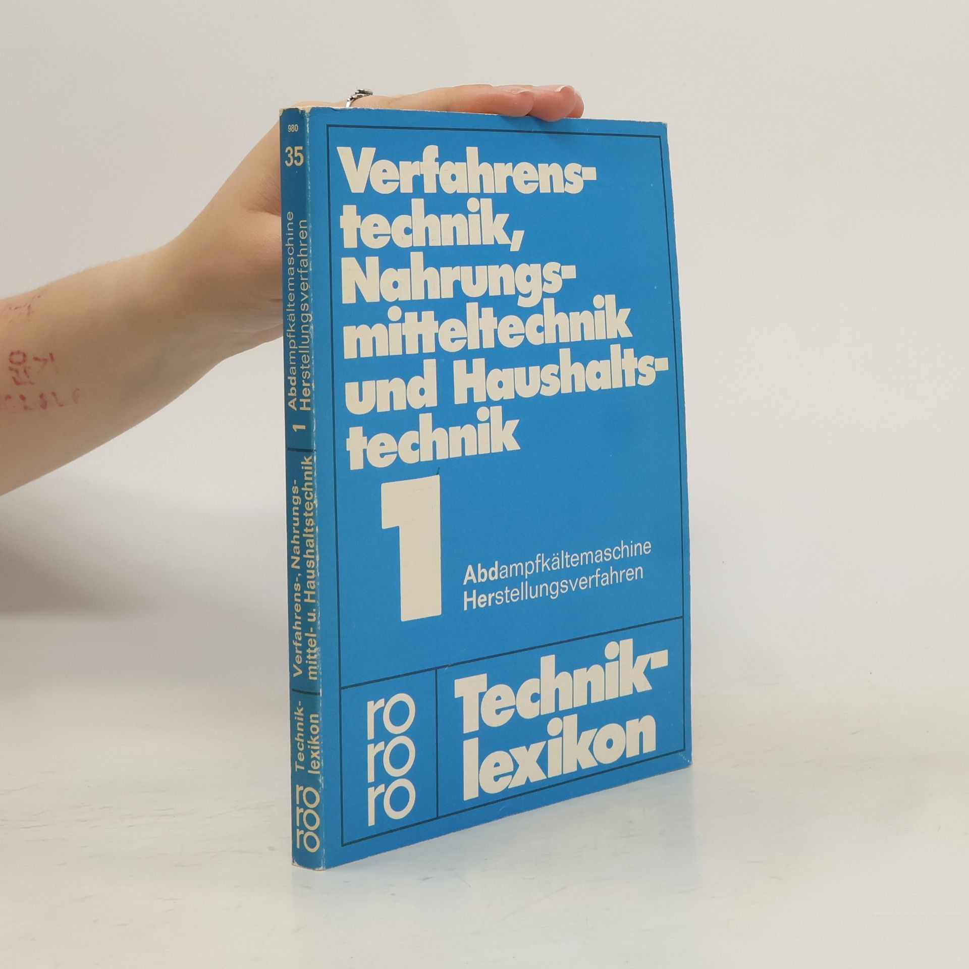 Verfahrenstechnik. 1, Abdampfkältemaschine - Herstellungsverfahren