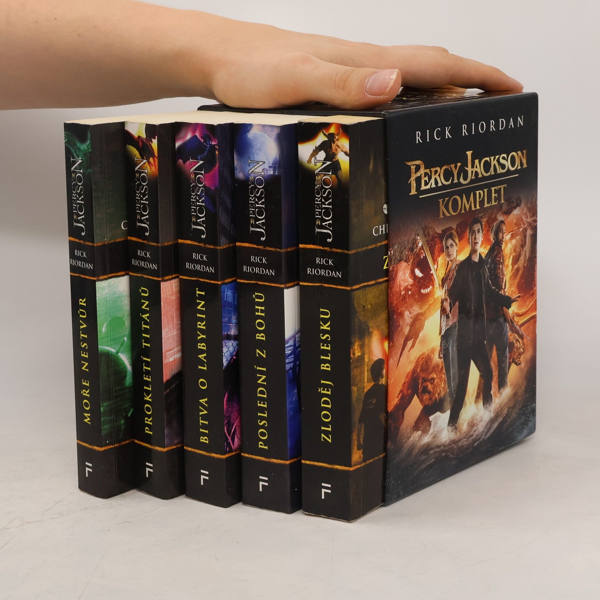 Rick Riordan Percy Jackson. Díl 1.-5. (box, 5 svazků, komplet)