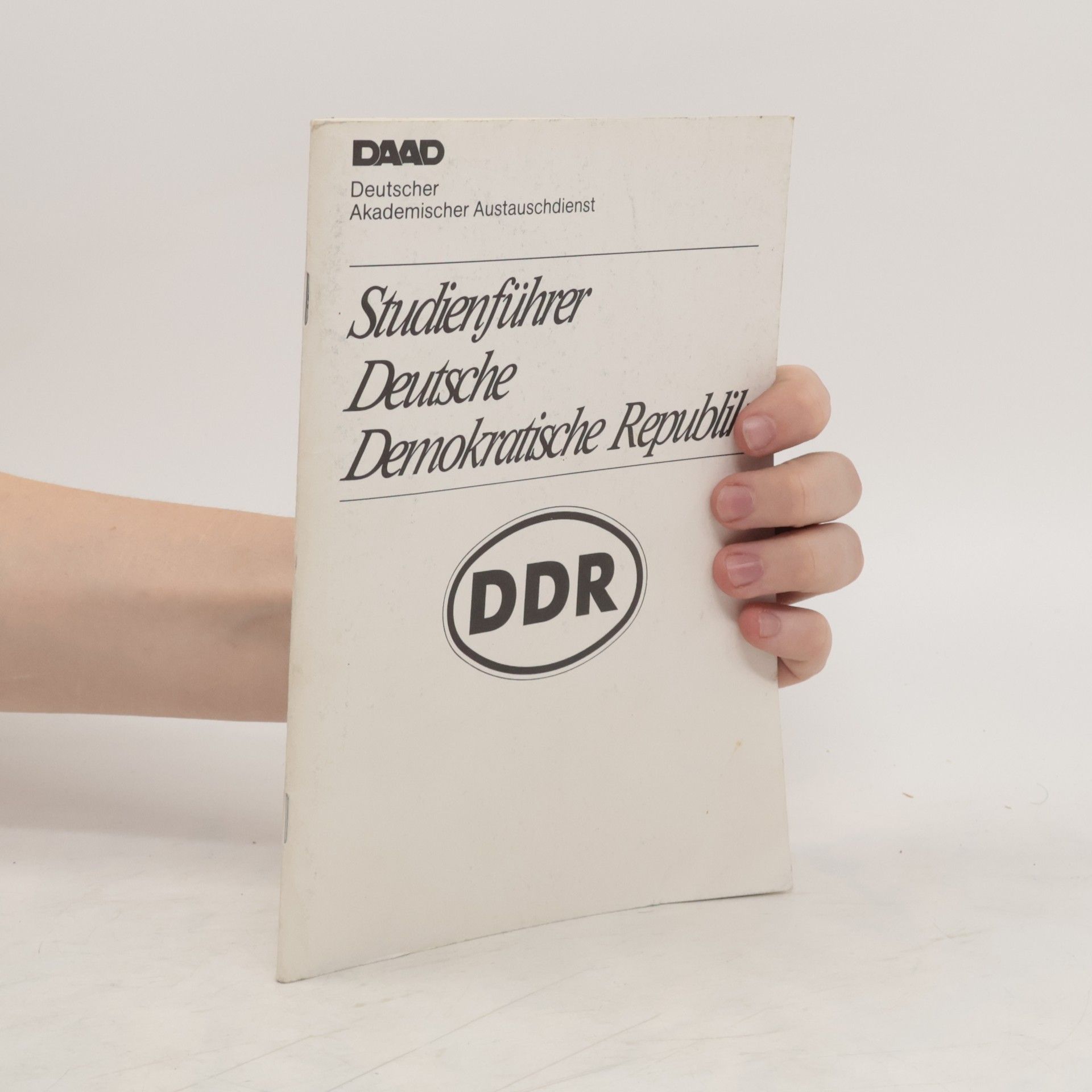 Roland Wiedmann Studienführer Deutsche Demokratische Republik
