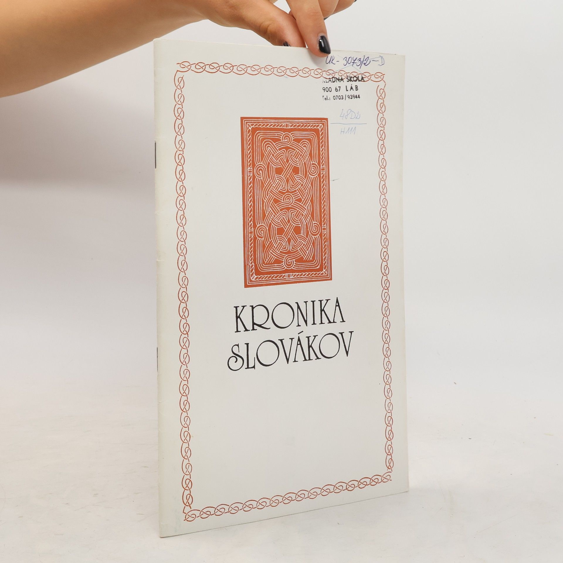 Jozef Gregor Cincík Kronika Slovákov