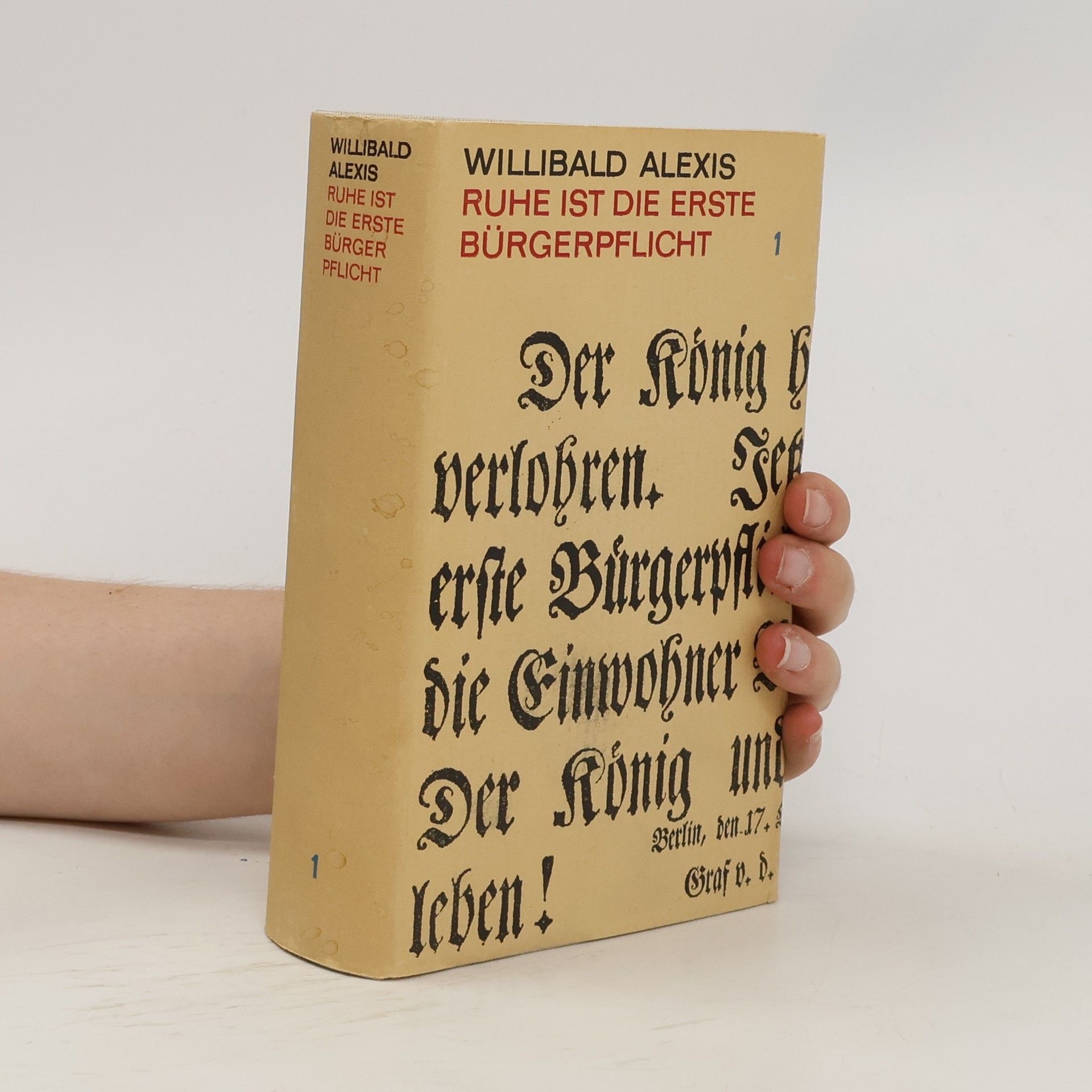 Willibald Alexis Ruhe ist die erste Bürgerpflicht 1