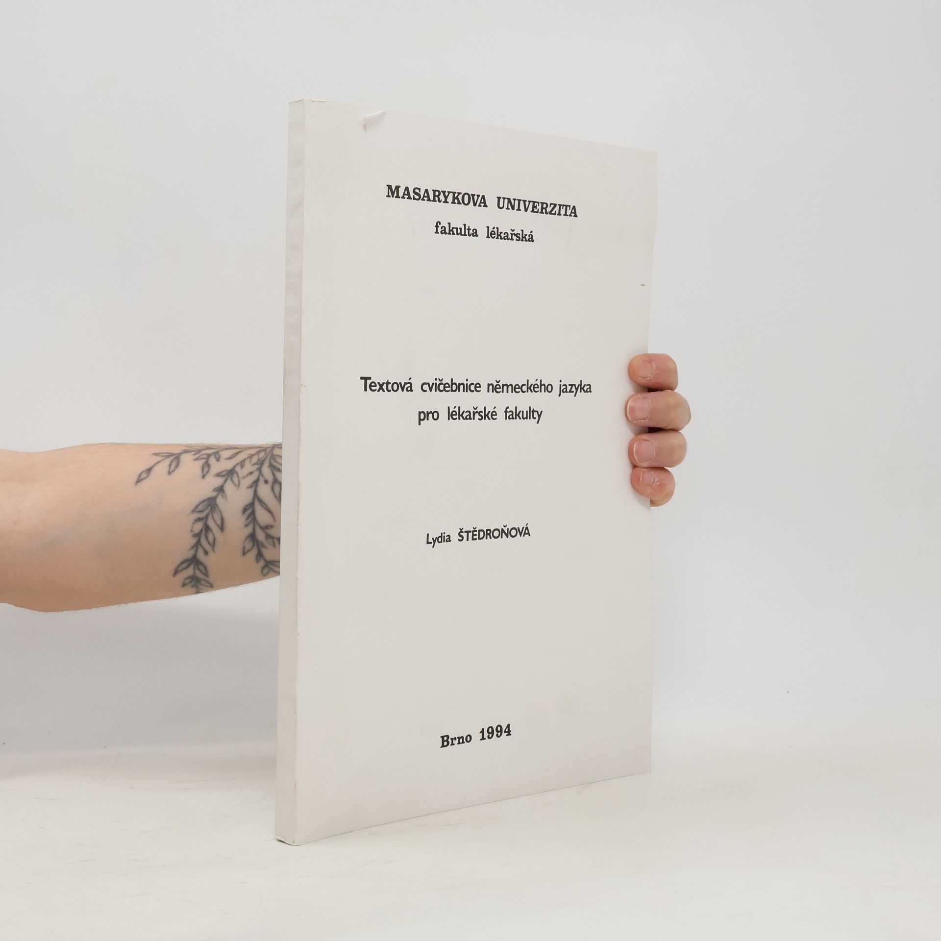 Textová učebnice německého jazyka pro lékařské fakulty