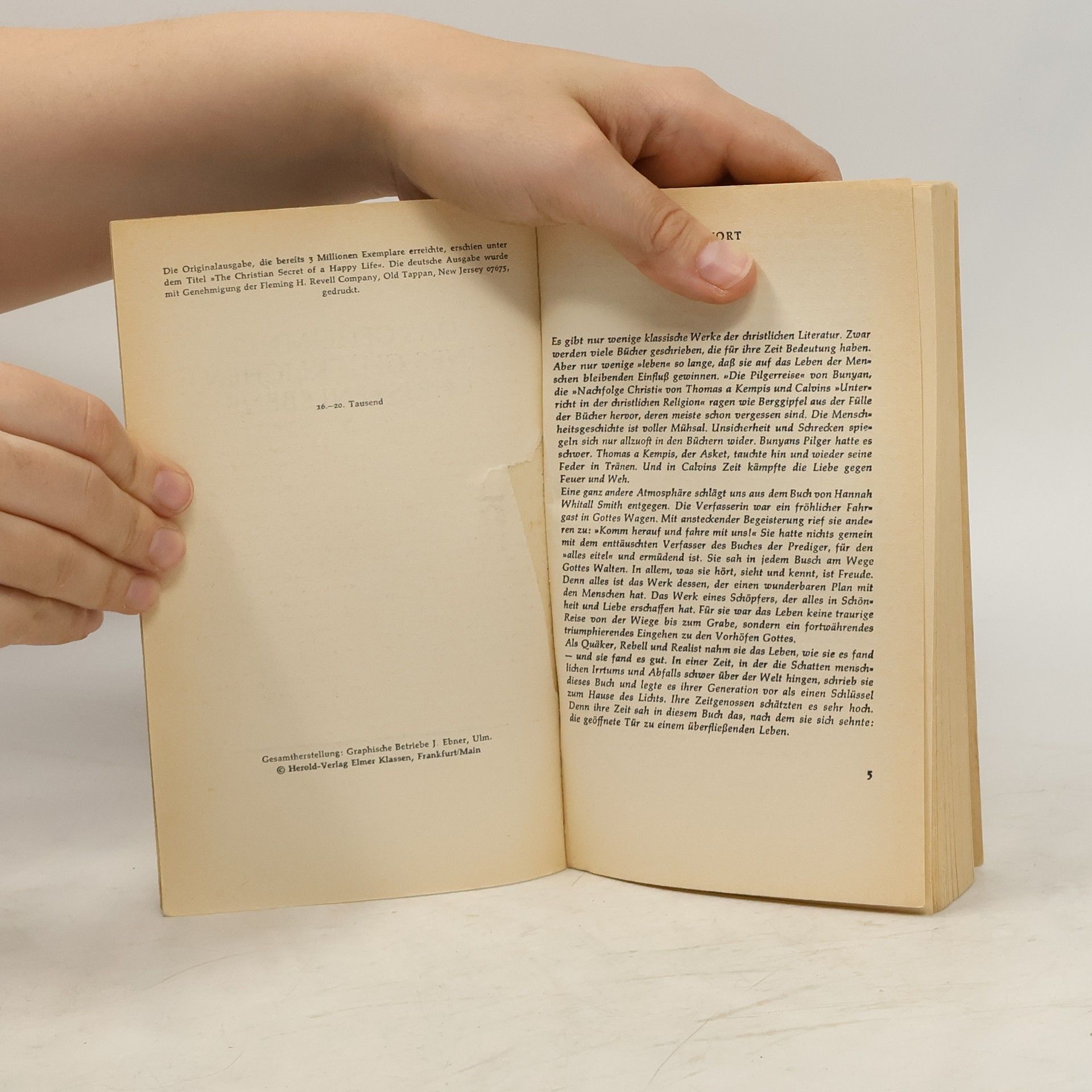 Hannah Whitall Smith Das Geheimnis eines glücklichen Christenlebens