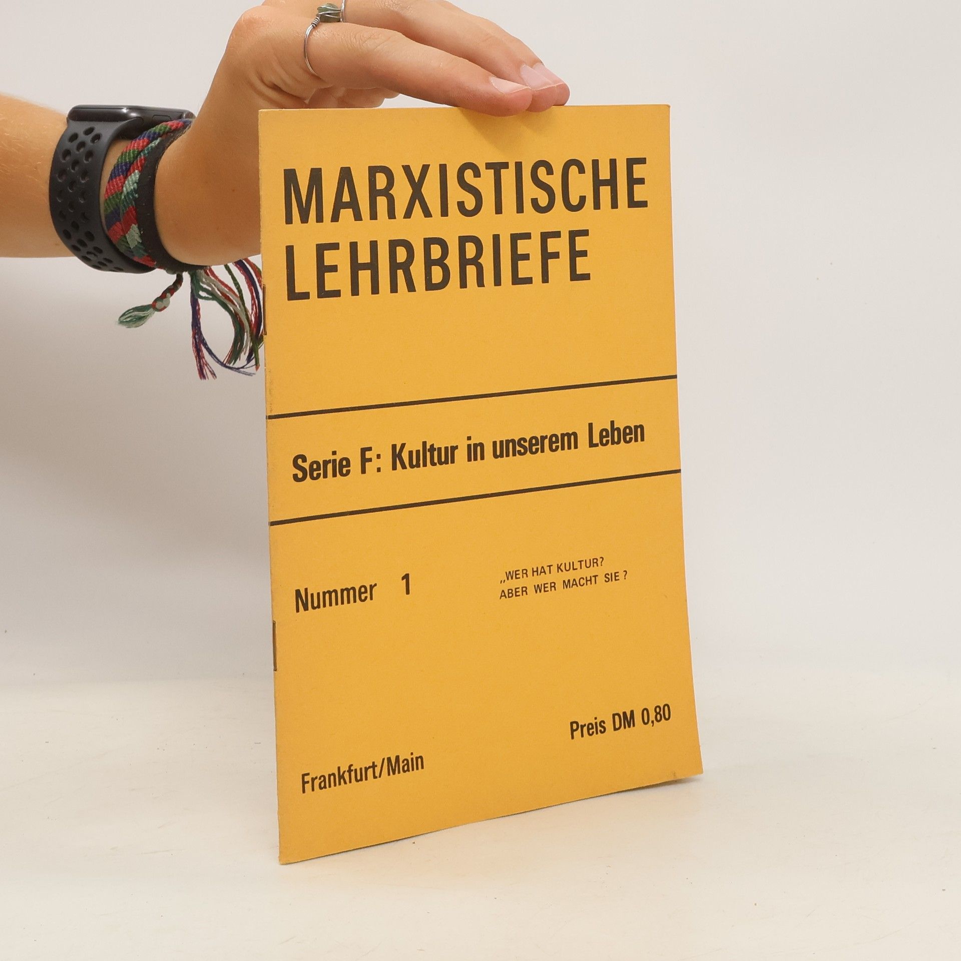 kolektiv Marxistische Lehrbriefe Nummer 1