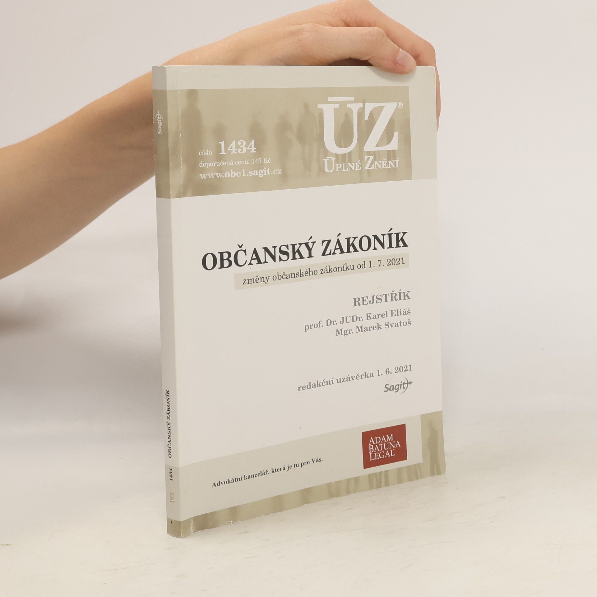 Karel Eliáš ÚZ 1434: Občanský zákoník