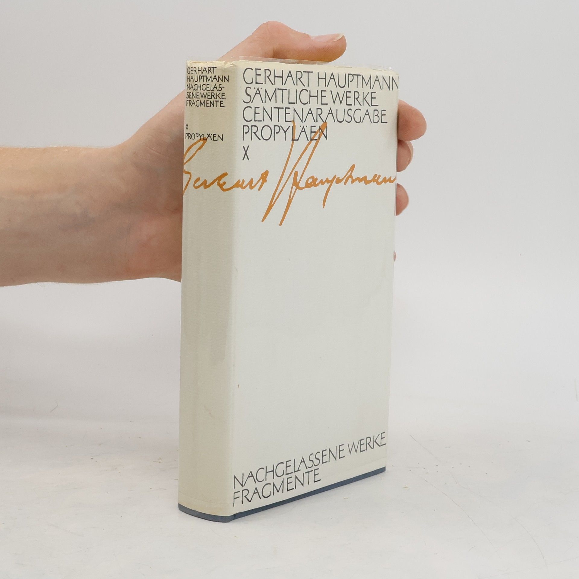 Gerhart Hauptmann Sämtliche Werke centenar Ausgabe X