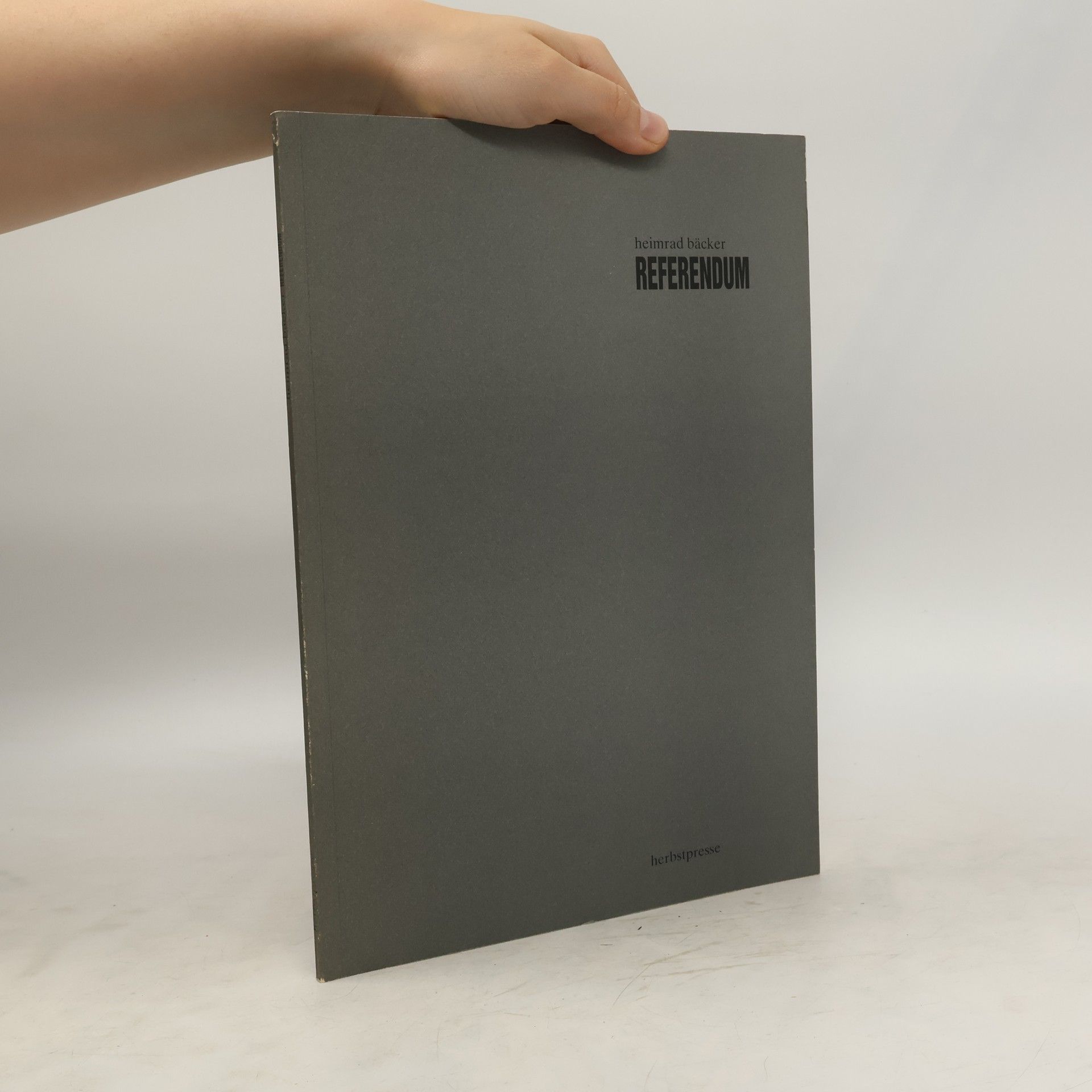 Heimrad Bäcker Referendum
