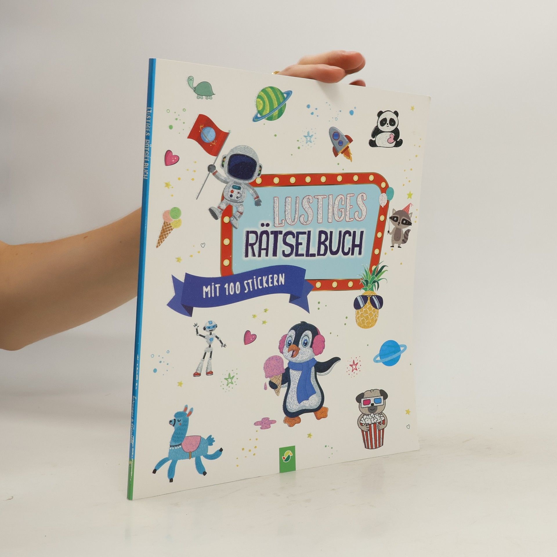 Autores varios Lustiges Rätselbuch mit 100 Stickern