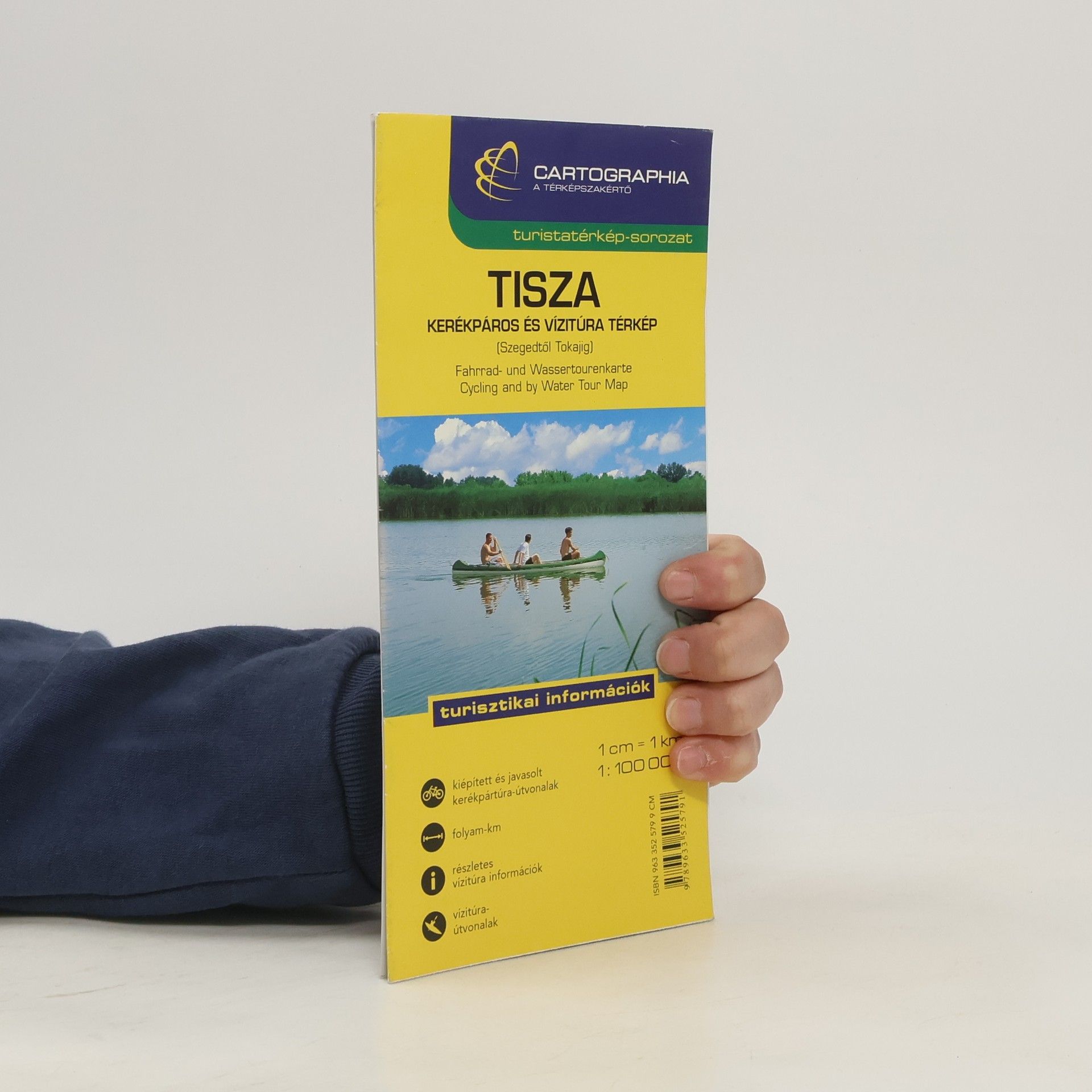 Collectif d'auteurs Tisza. Kerékpáros és vízitúra térkép