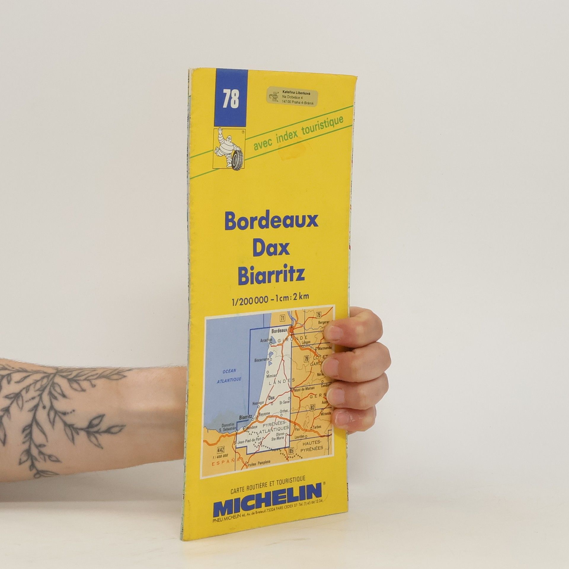 Collectif d'auteurs Michelin Bordeaux. Dax. Biarritz 1:200000