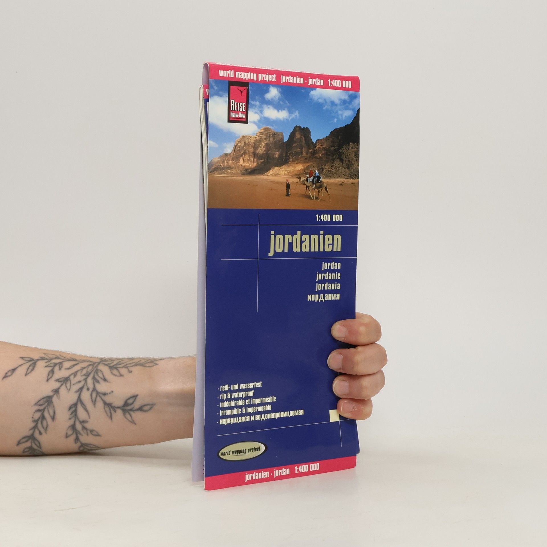 kolektiv World Mapping Project Reise Know-How Landkarte Jordanien (1:400.000). Jordan / Jordanie / Jordania