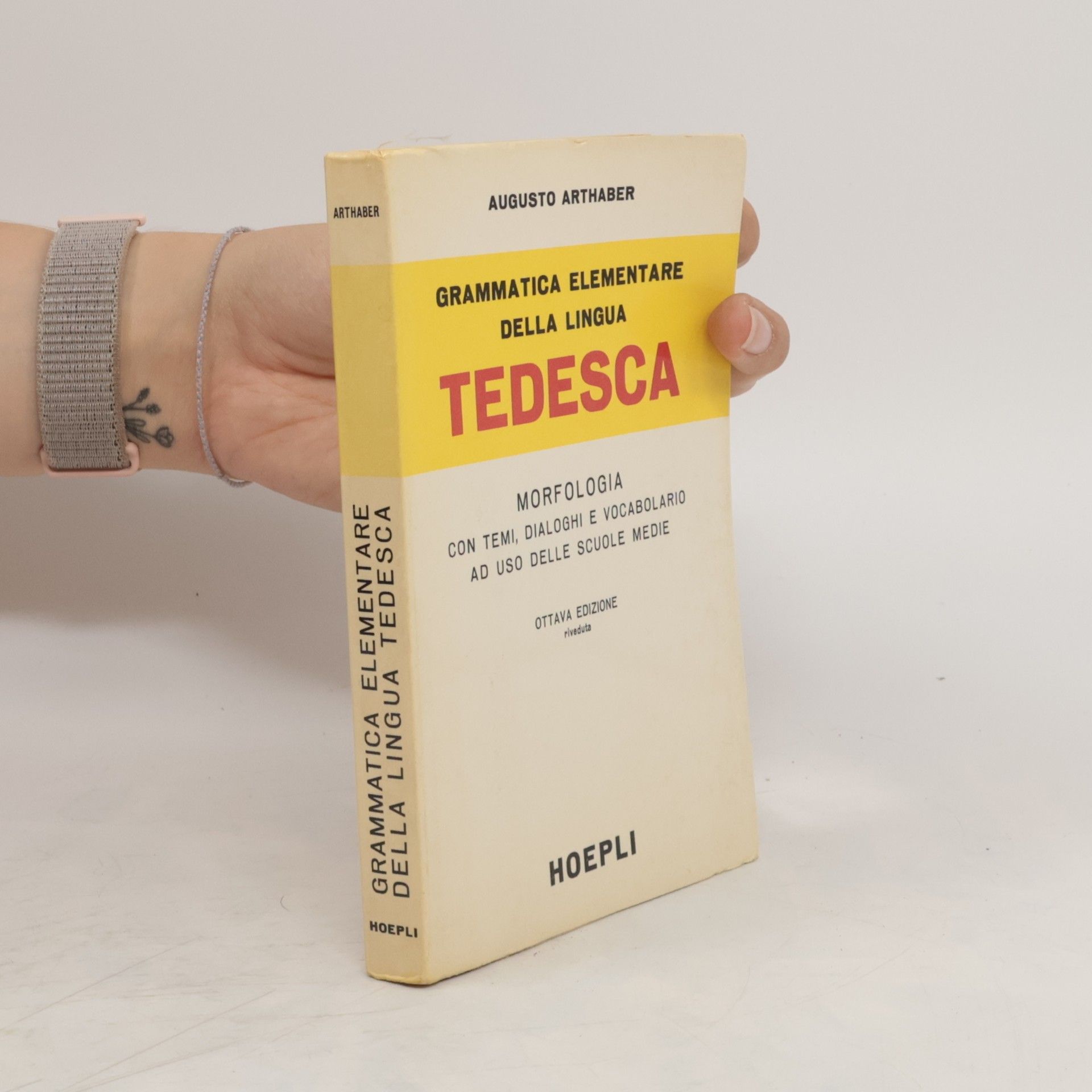 Augusto Arthaber Grammatica elementare della lingua tedesca