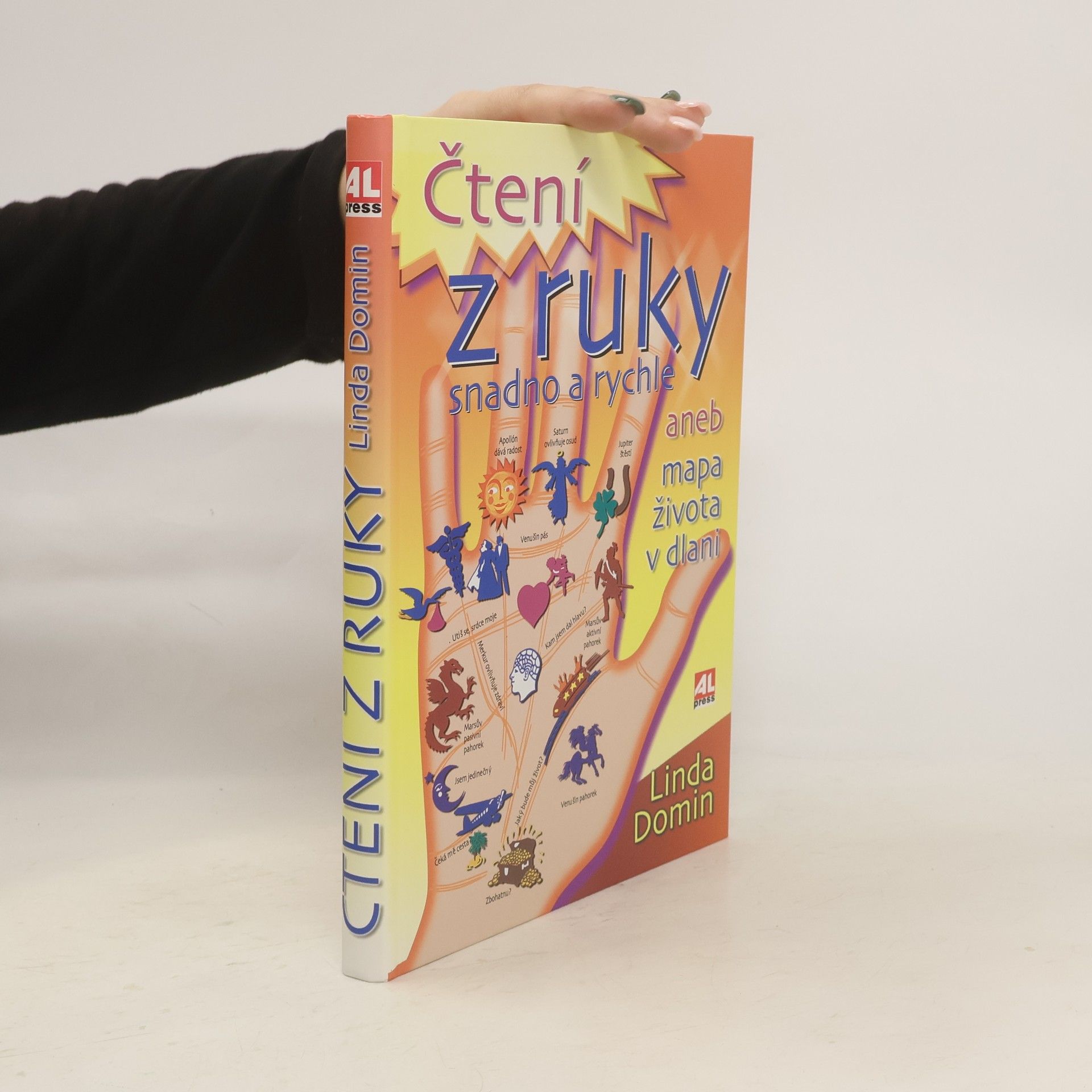 Linda Domin Čtení z ruky snadno a rychle, aneb, Mapa života v dlani