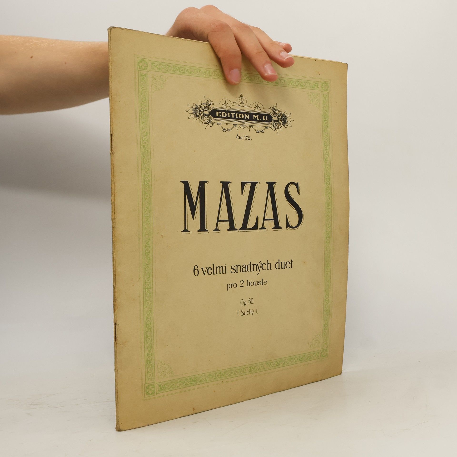 F. Mazas Mazas 6 velmi snadných duet pro 2 housle v I. poloze
