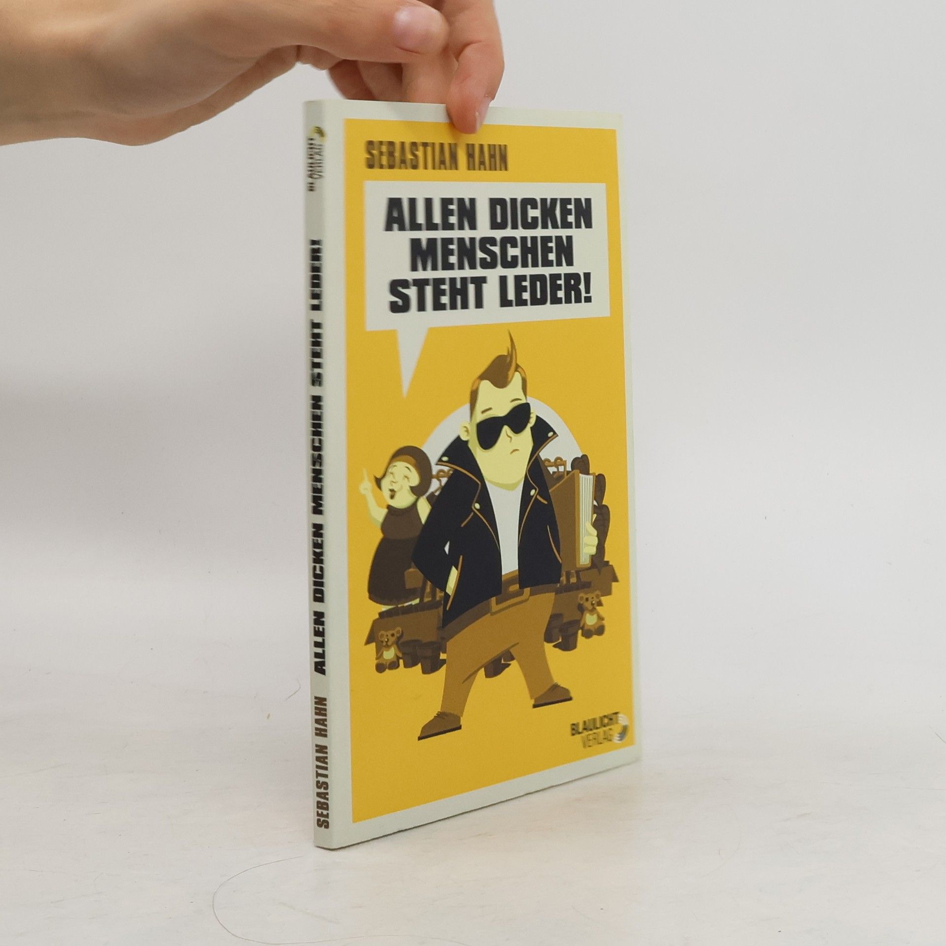 Sebastian Hahn Allen dicken Menschen steht Leder