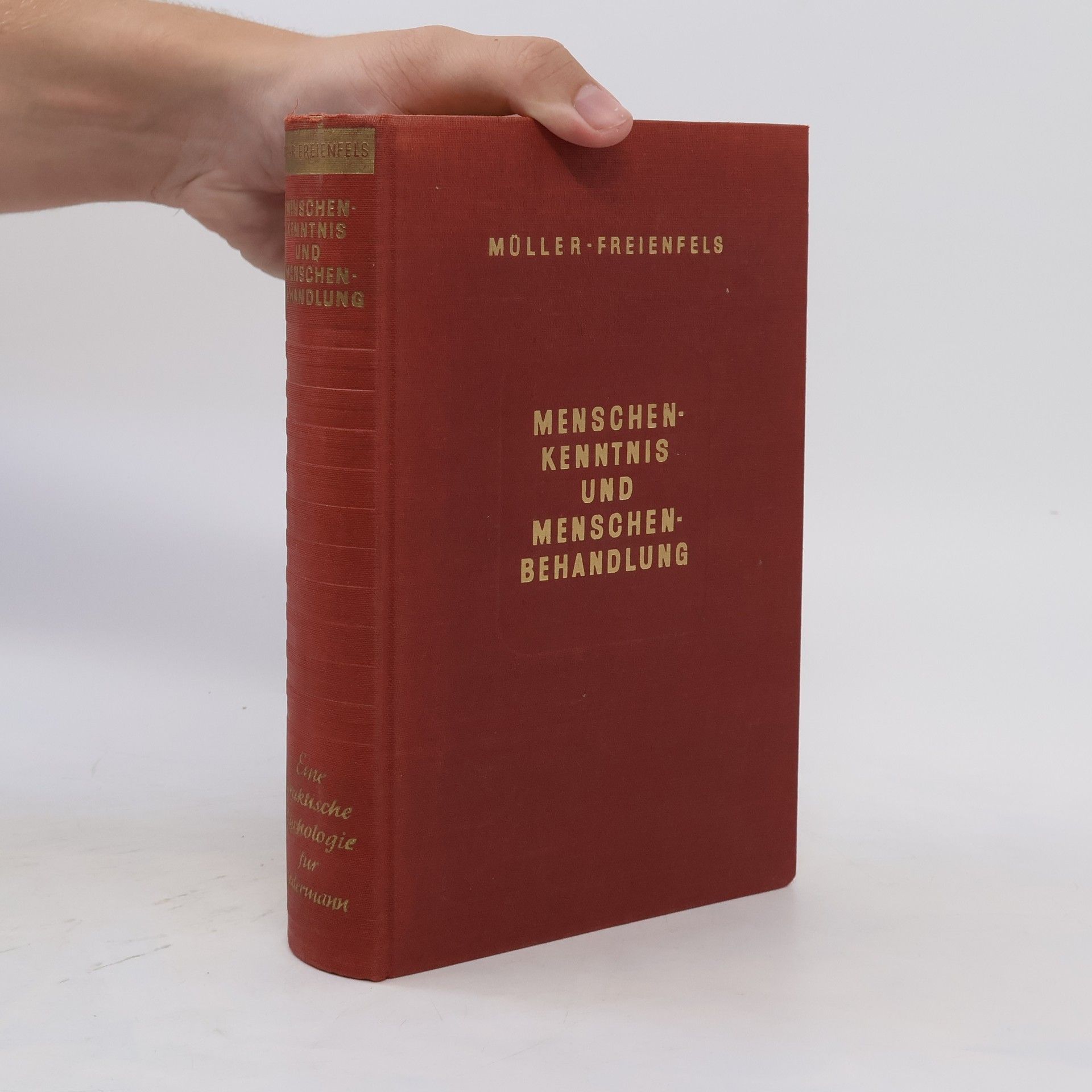 Richard Müller Freienfels Menschenkenntnis und Menschenbehandlung