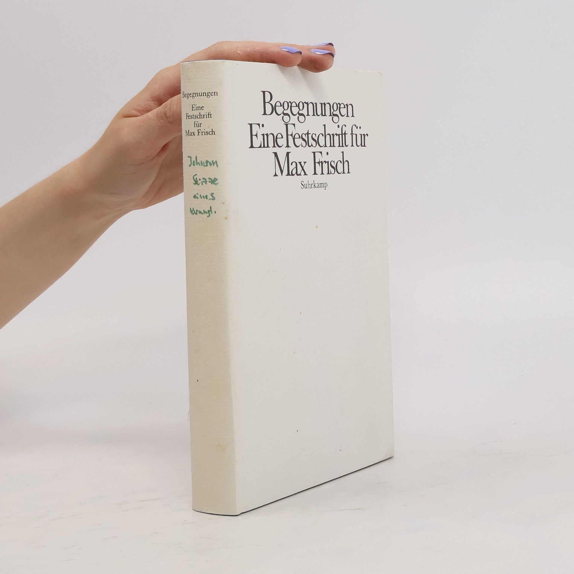 Max Frisch Begegnungen