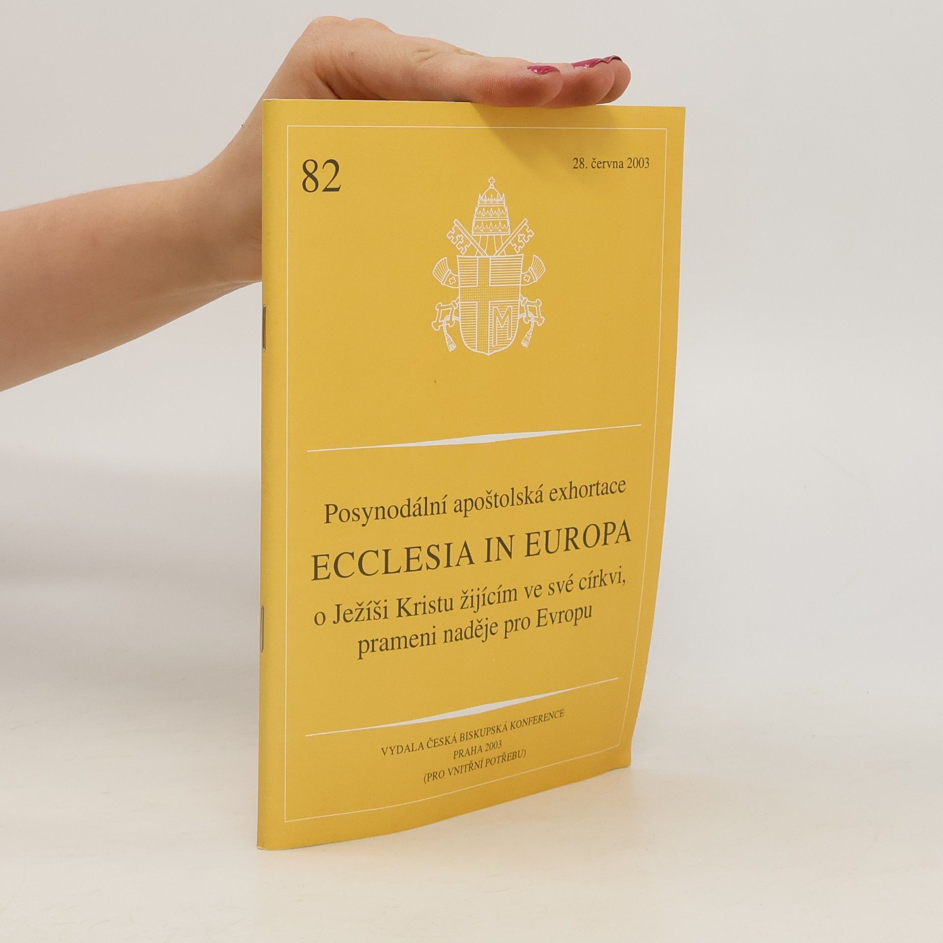 kolektiv Ecclesia in Europa: posynodální apoštolská exhortace o Ježíši Kristu žijícím ve své círki, prameni naděje pro Evropu