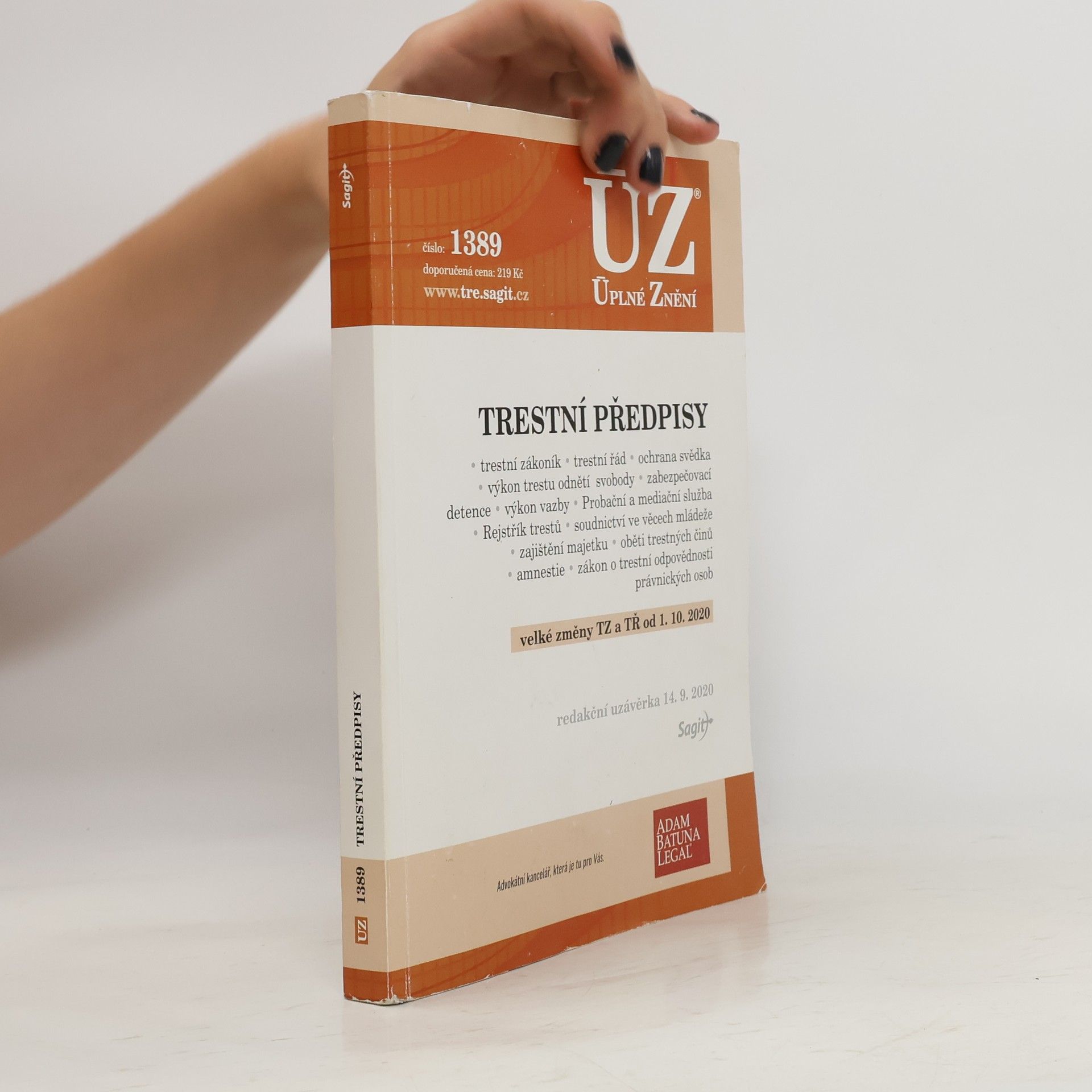 Autores varios Trestní předpisy [ÚZ 2020 č. 1389]